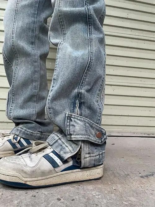 Other Retro punk denim pants Size US 31 - 2 Thumbnail