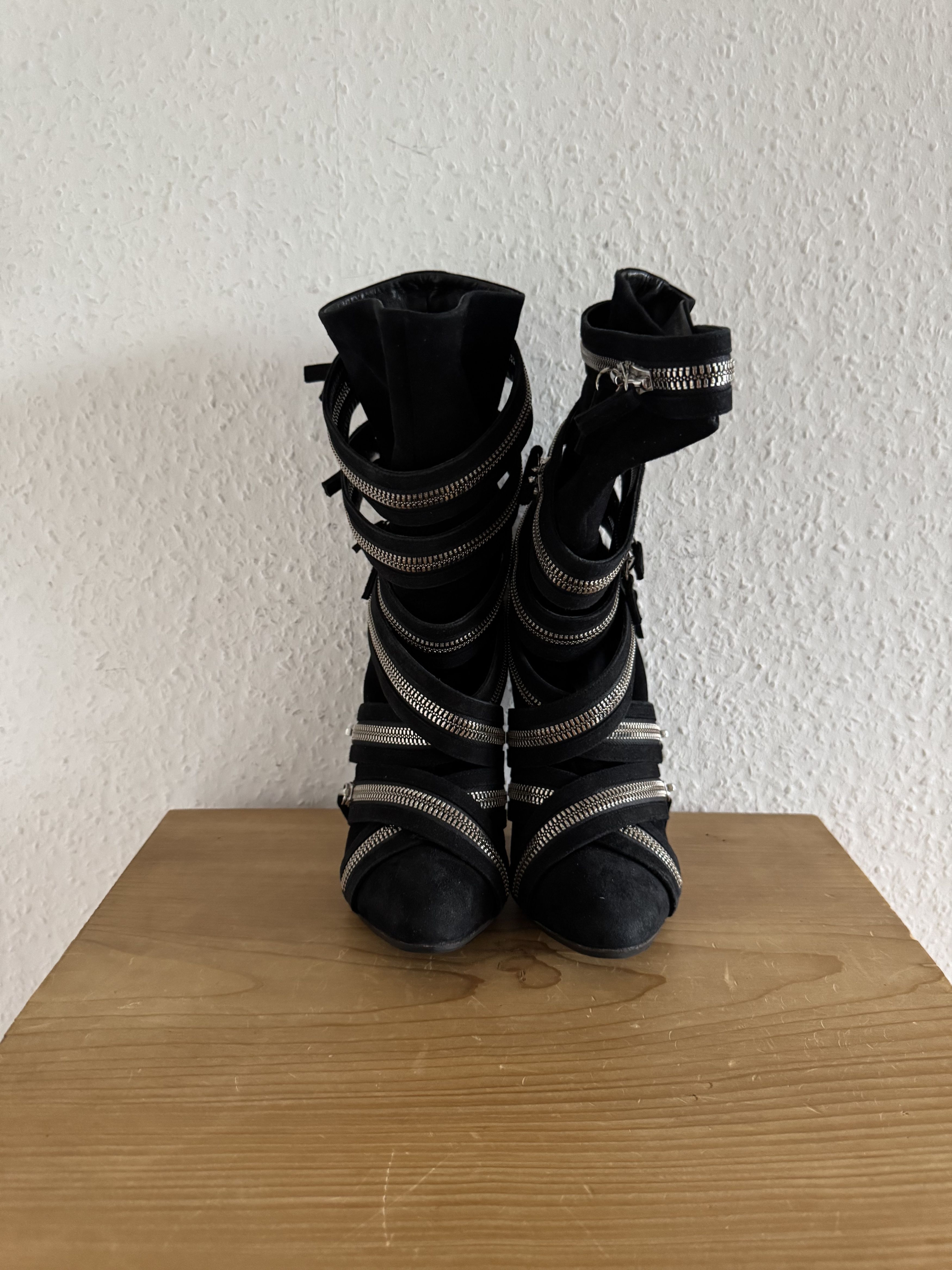 Balmain FW09 Zipper High-Heel Boot Size US 5 / IT 35 - 2 Thumbnail