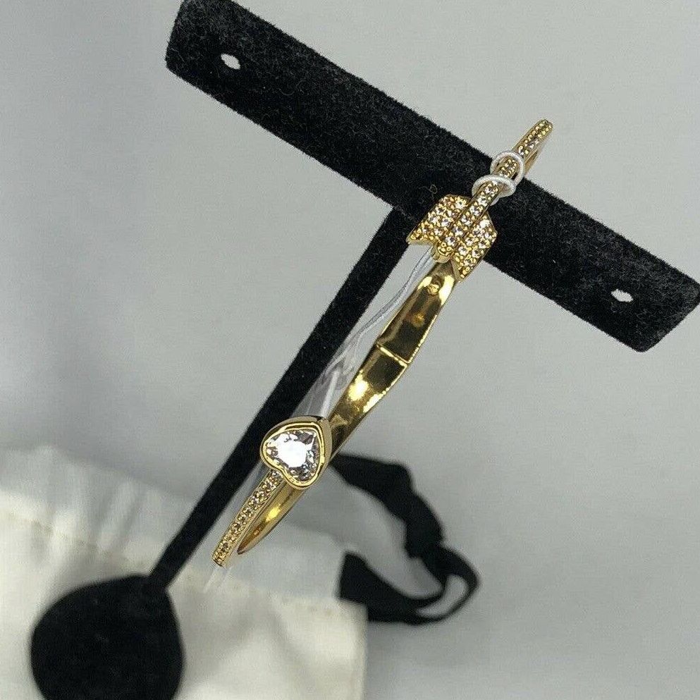 Kate Spade Kate Spade Open Hinged Cuff Heart Arrow Bracelet Size ONE SIZE - 11 Thumbnail
