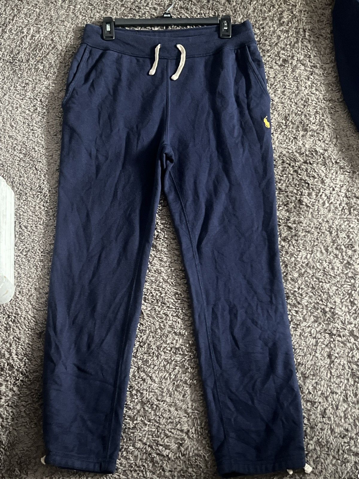 Navy blue polo sweat pants