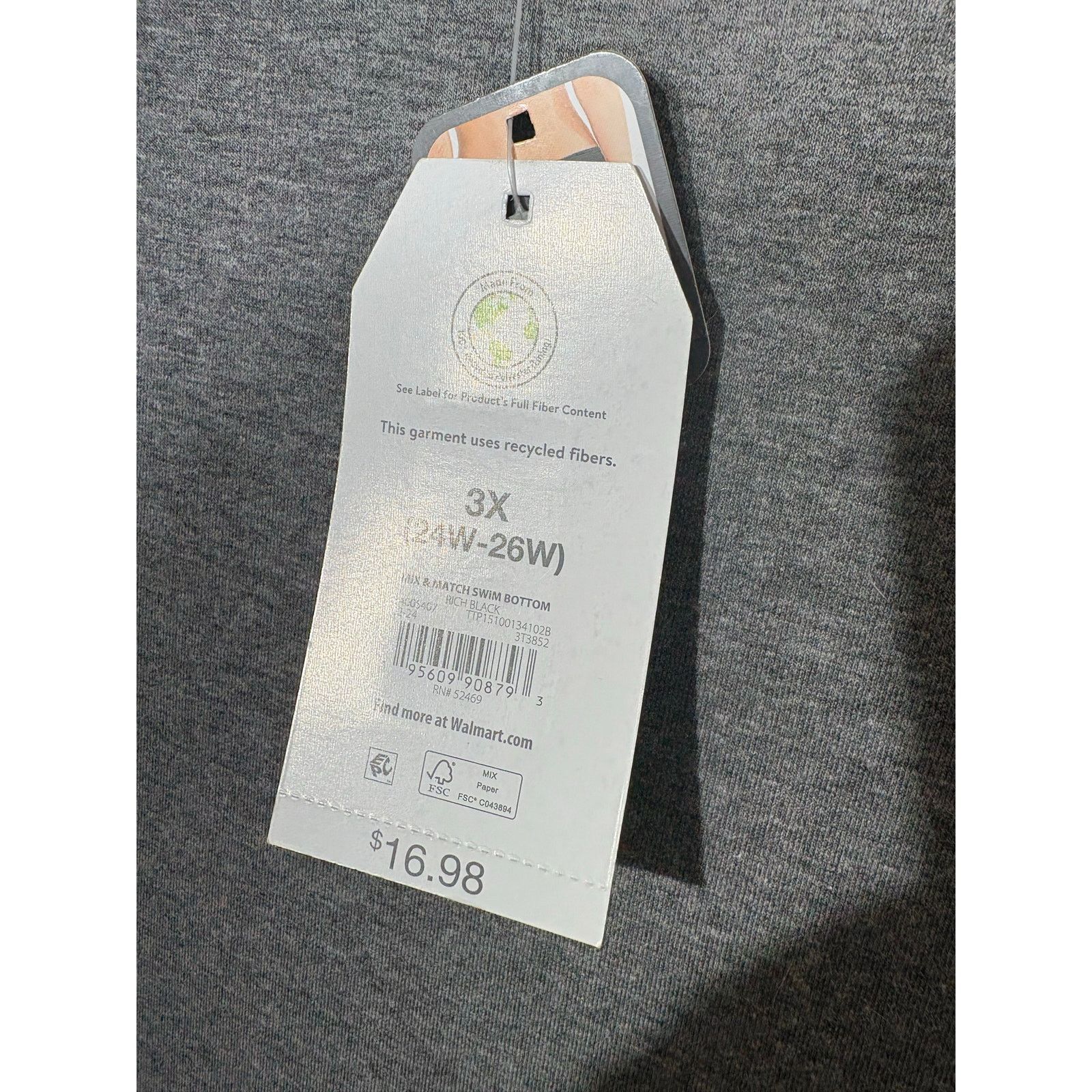 Other Time & Tru | Plus Sized Mid-Rise Bikini Bottom | NWT | 3X Size ONE SIZE - 3 Thumbnail