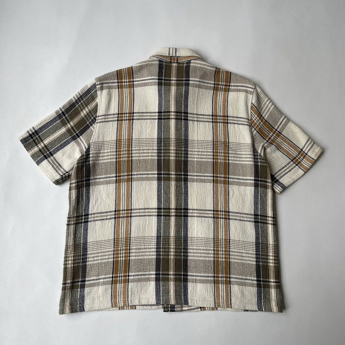 Our Legacy Waffle Weave Check ‘Elder Shirt’ Size US XL / EU 56 / 4 - 9 Thumbnail