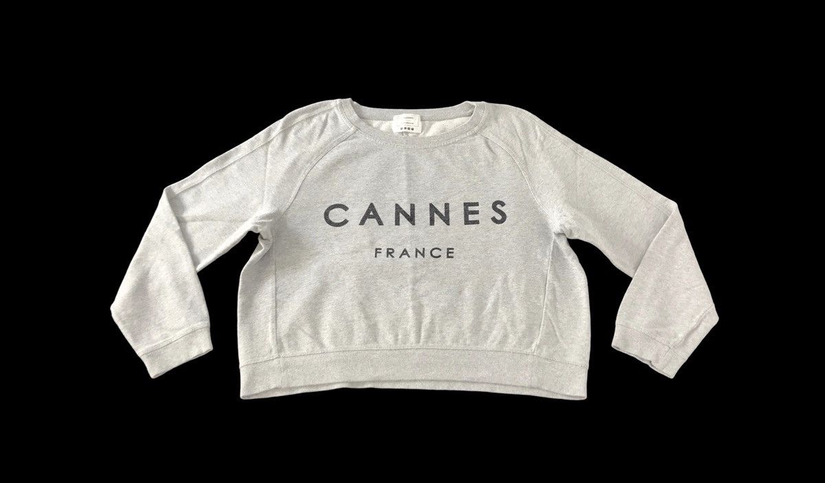 Japanese Brand PLST Cannes France Crewneck Sweatshirt Pull Over Streetwear Size L / US 10 / IT 46 - 1 Thumbnail