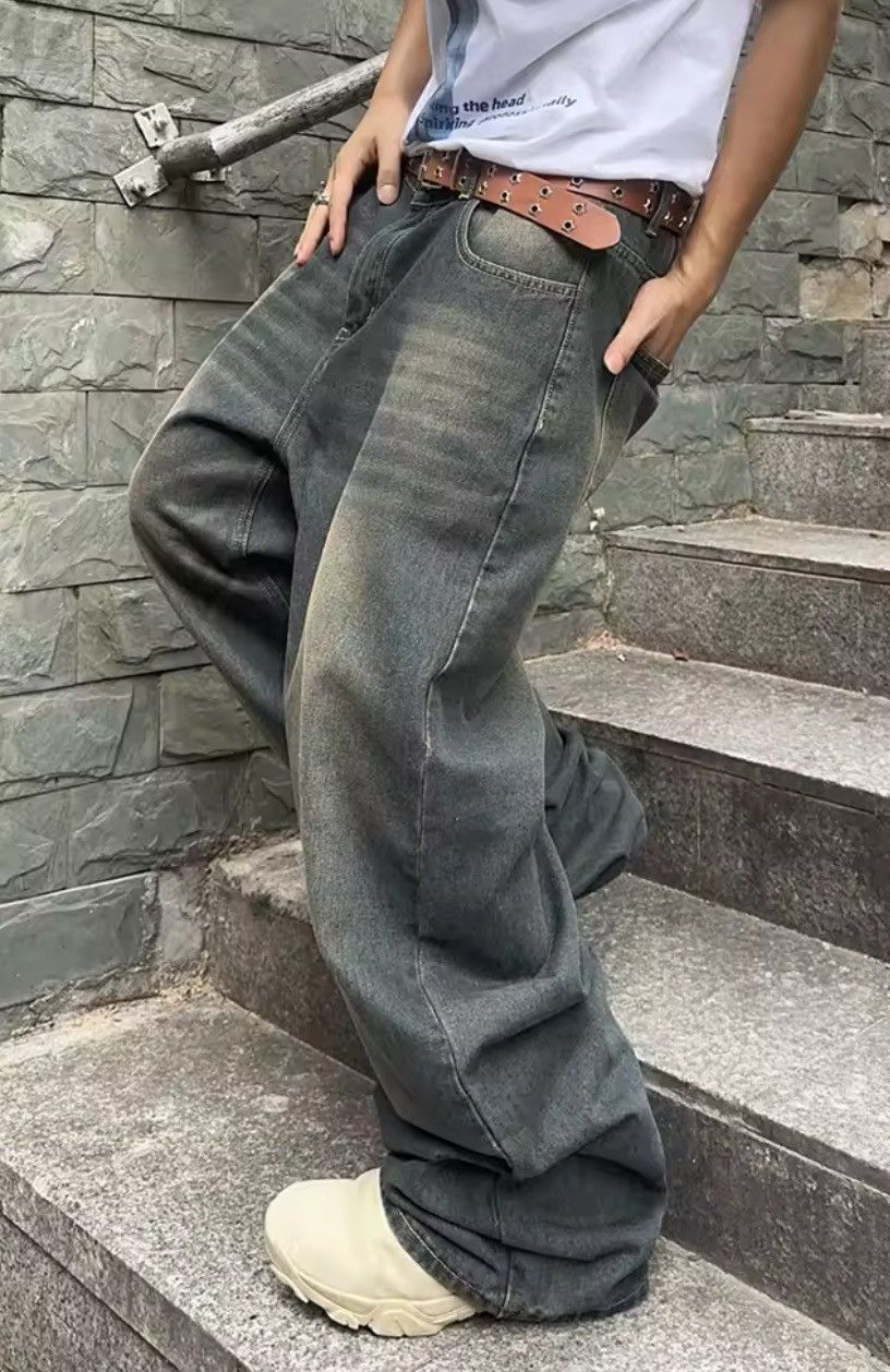 Jean Washed Baggy Denim Jeans Size US 28 / EU 44 - 3 Thumbnail