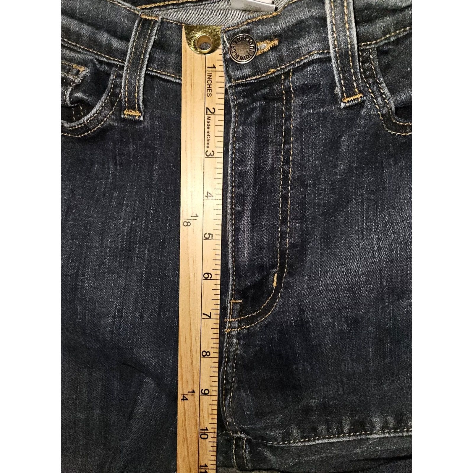 Vintage Judy Blue Jeans Skinny Ankle Juniors 11/30 Mid Rise Stretch Made in USA Preppy Size 32" / US 10 / IT 46 - 5 Thumbnail