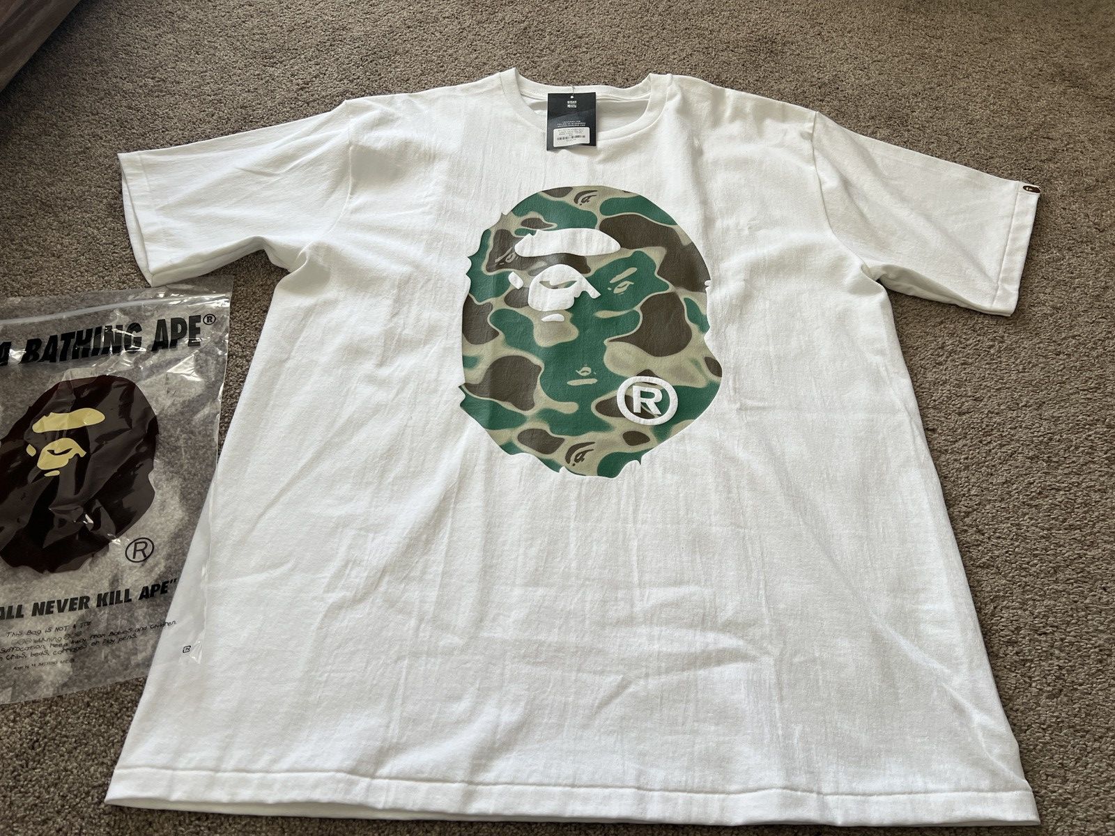 Brand new A bathing ape Bape t-shirt liquid xxl