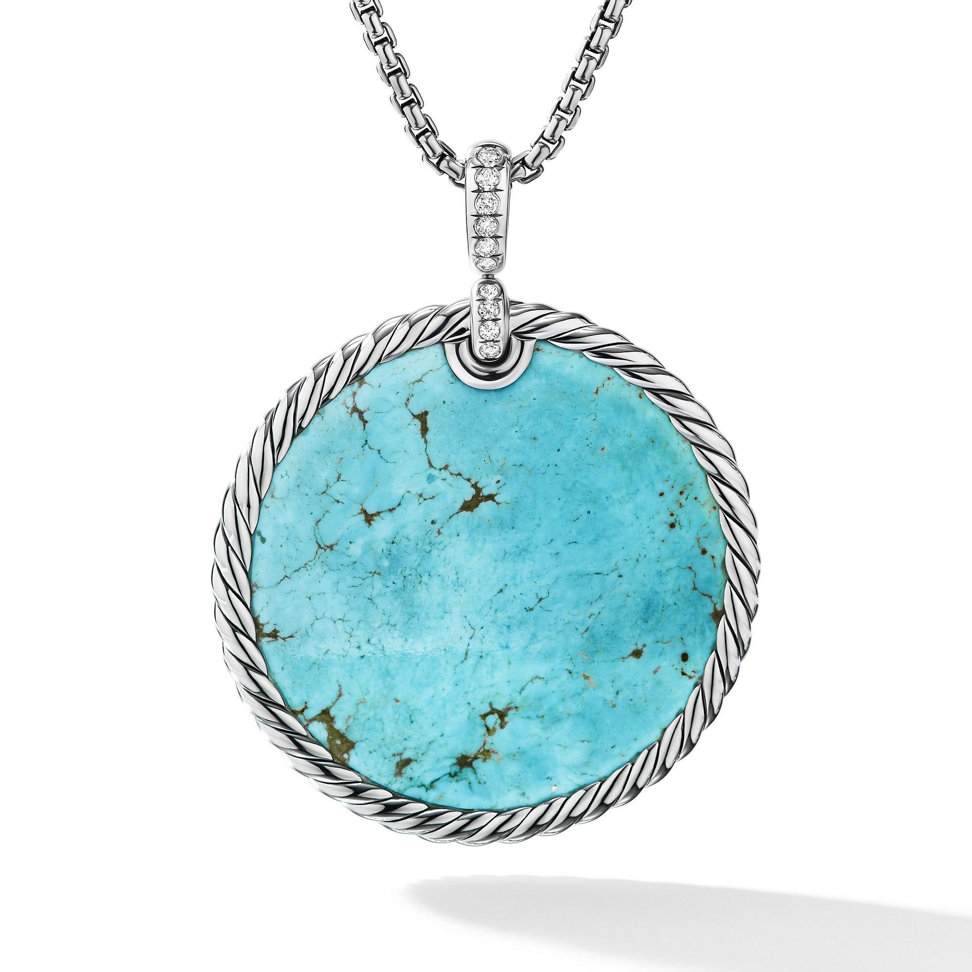 David Yurman o1w1db10325 Size:OS/ DY Elements Disc Pendant in Silver Size ONE SIZE - 1 Thumbnail