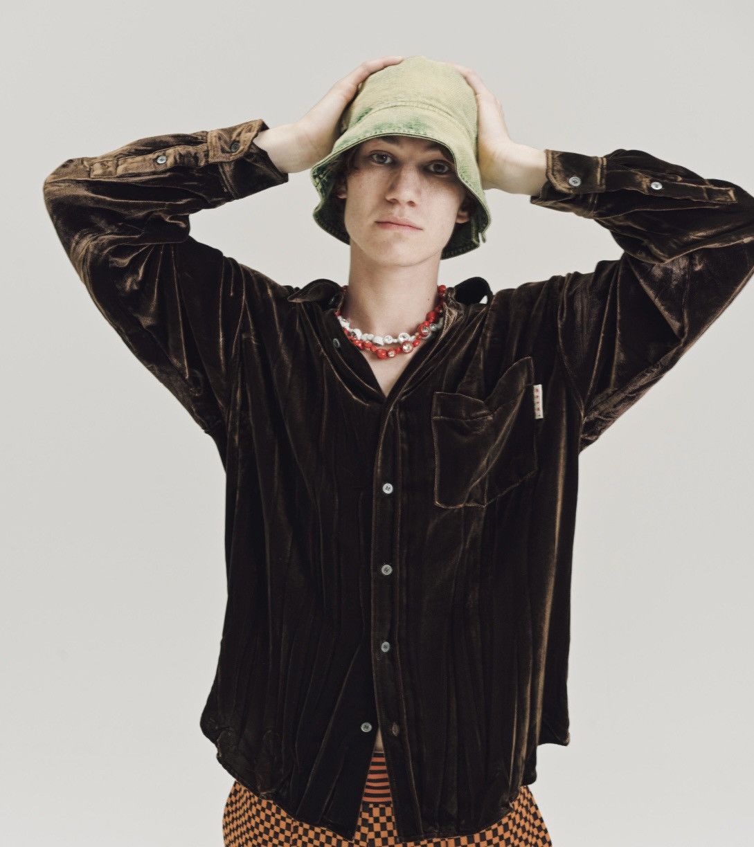 Marni Brown Velvet Shirt Size US S / EU 44-46 / 1 - 1 Thumbnail