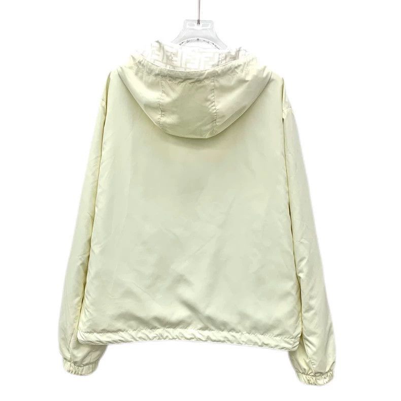 Fendi Fendi Beige Logo Reversible Hooded Jacket Size US S / EU 44-46 / 1 - 4 Thumbnail