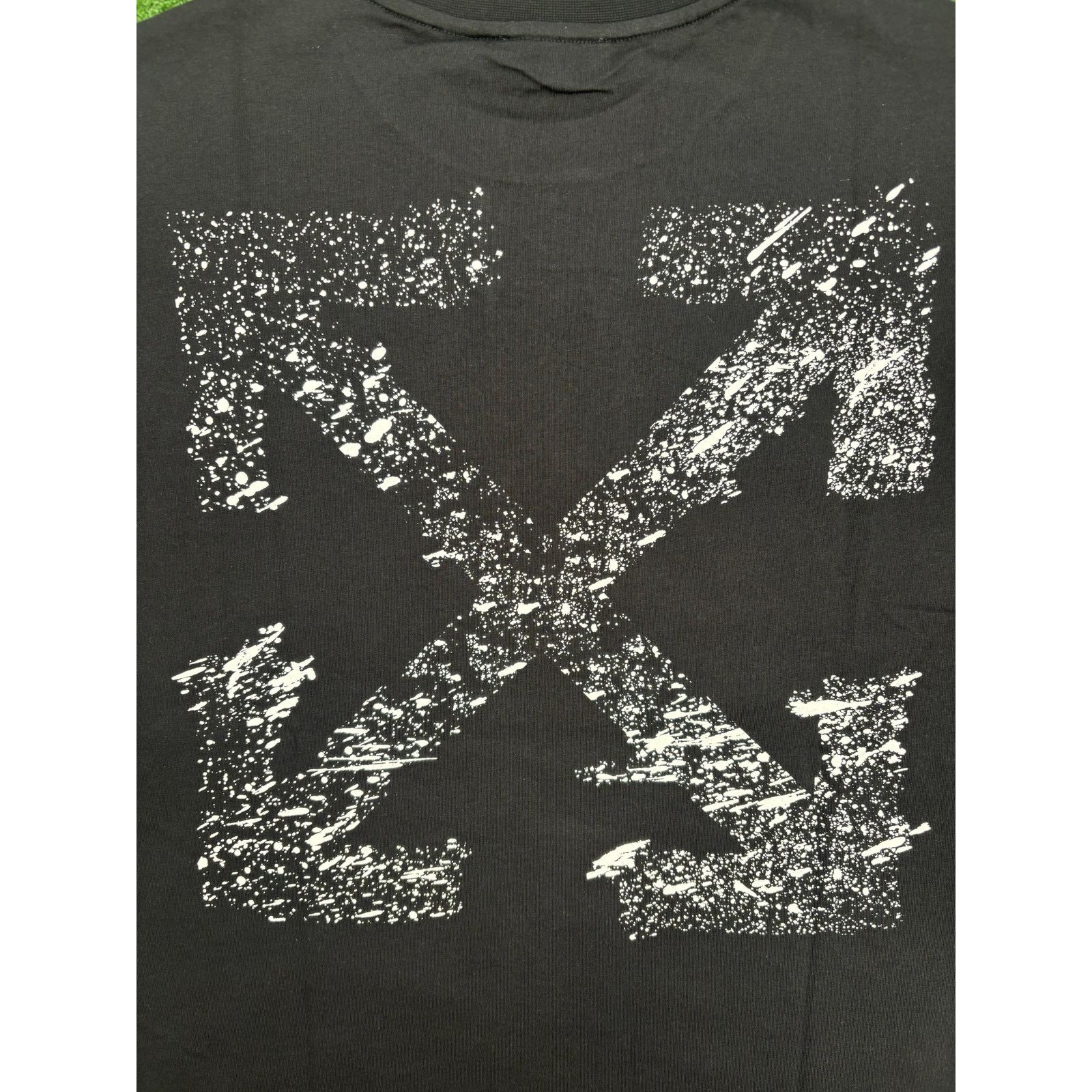 Off-White OFF-WHITE "Paint Splatter Arrows" Black Skate T-Shirt LG Size US L / EU 52-54 / 3 - 2 Thumbnail