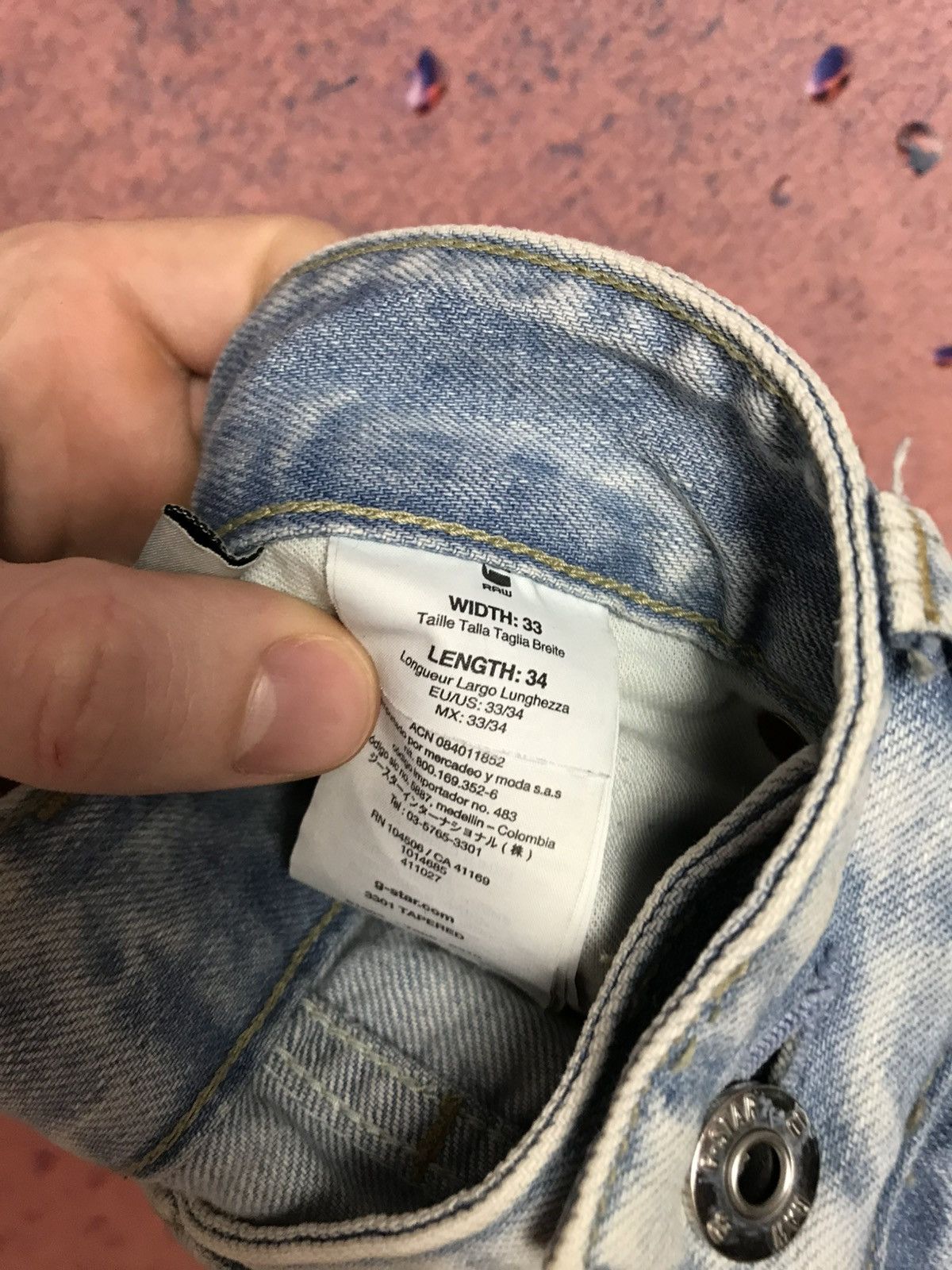 G-Star G Star Raw distressed denim jeans Size US 33 - 9 Thumbnail