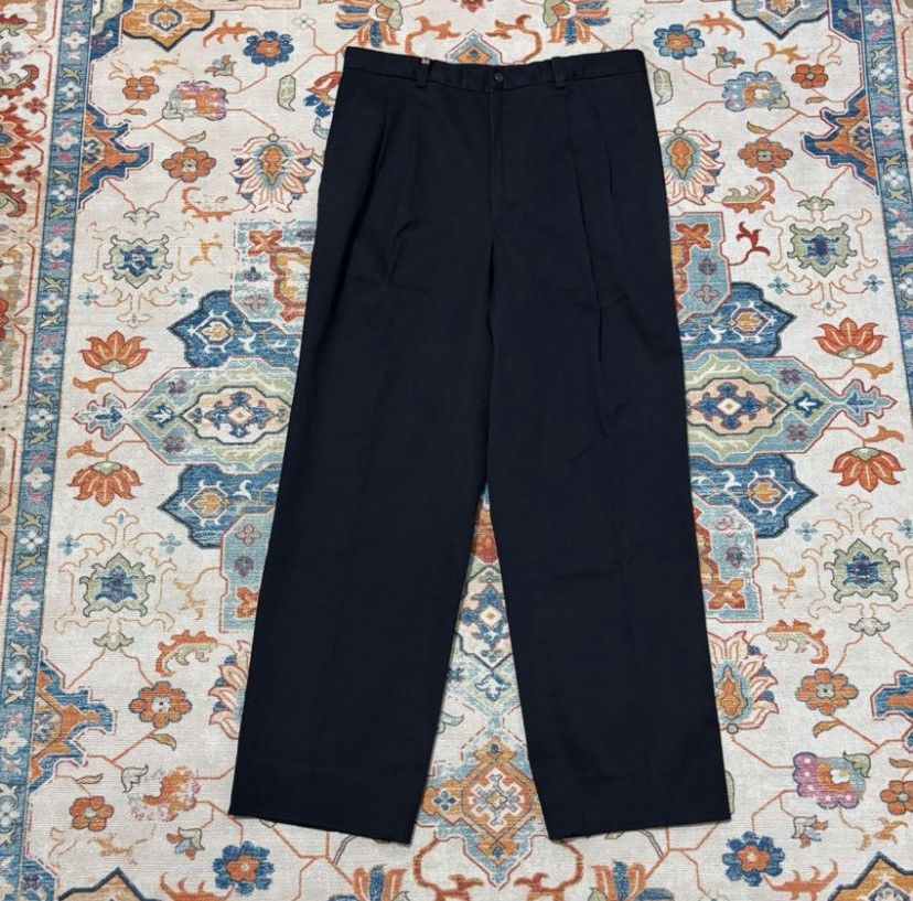 Balenciaga Balenciaga Wide Straight Pleated – Ultra High Rise slack Size US 30 / EU 46 - 3 Thumbnail