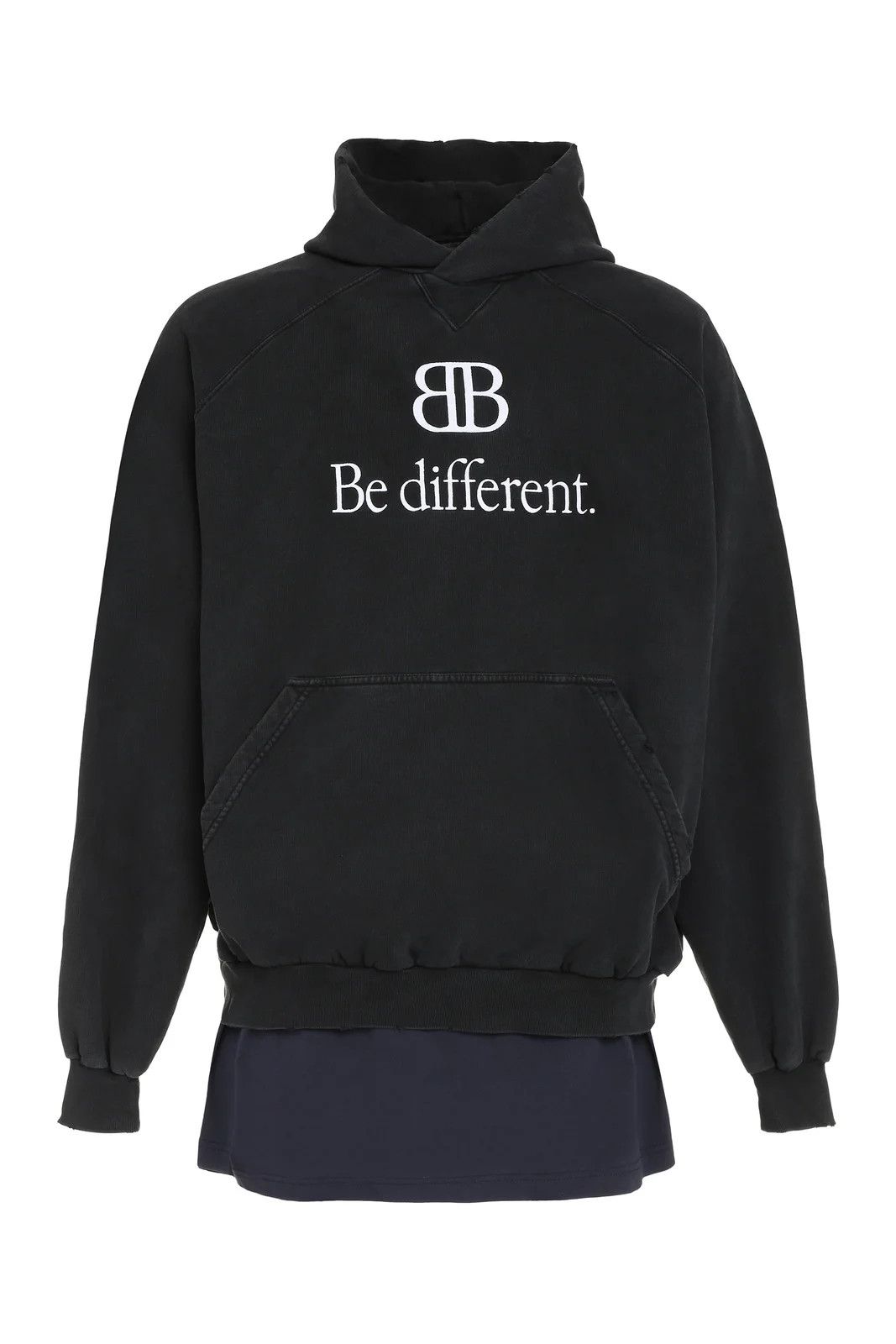 o1mle0724 BB Be Different Hoodies in Black