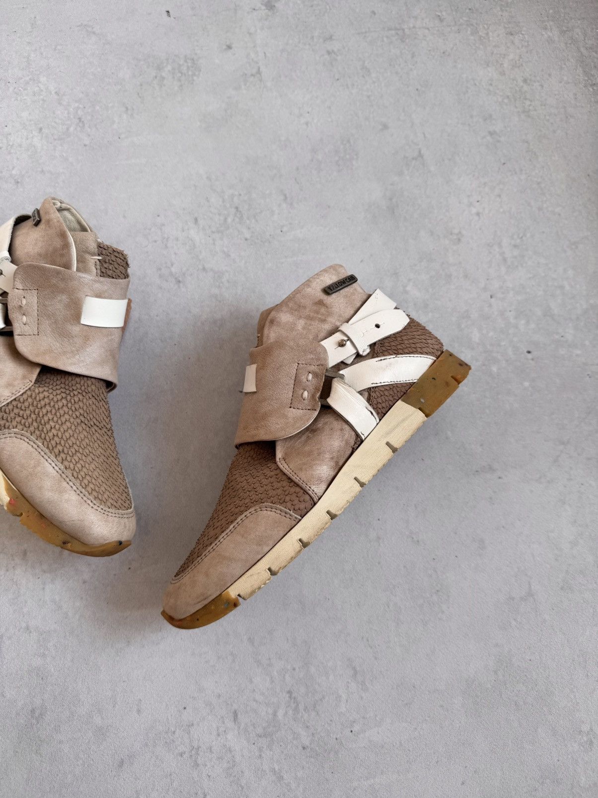 If Six Was Nine Vintage Italy AS 98 Style Rick Owens Vibes Yellow Cub Boots Size US 8 / IT 38 - 3 Thumbnail