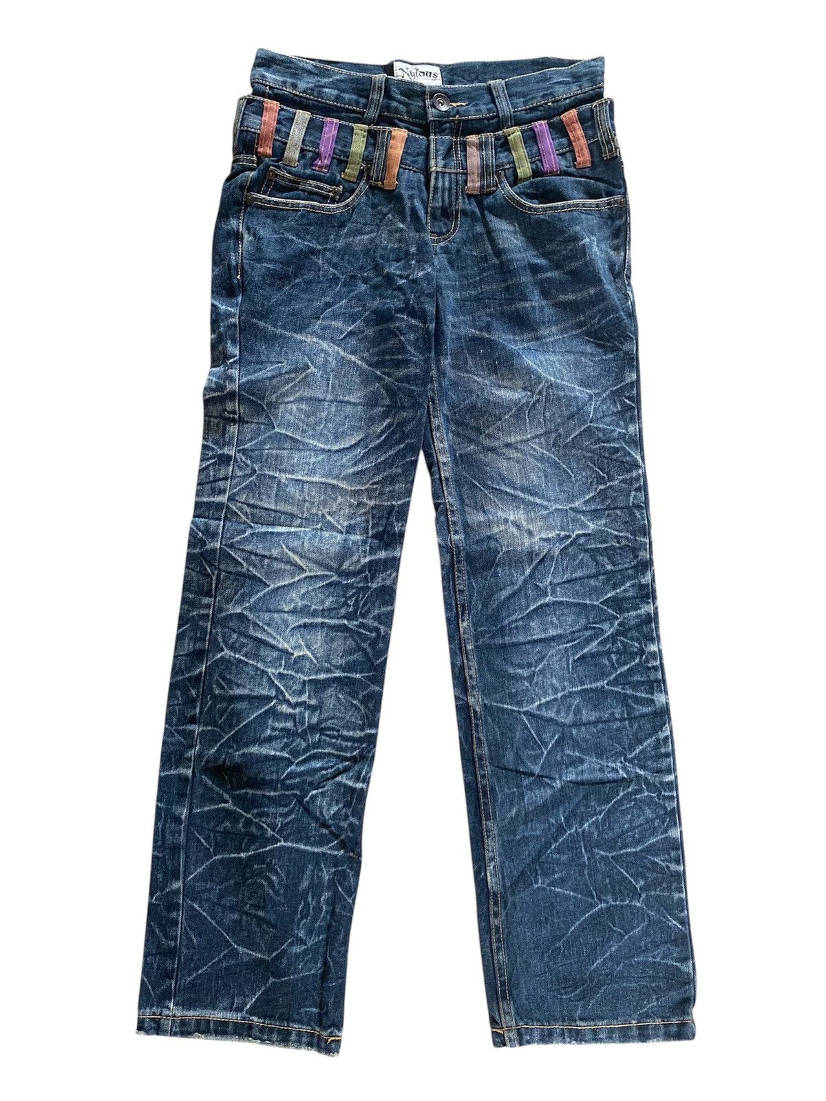 Japanese Brand Nylaus 77 Japan Denim Washed Size US 30 / EU 46 - 2 Thumbnail