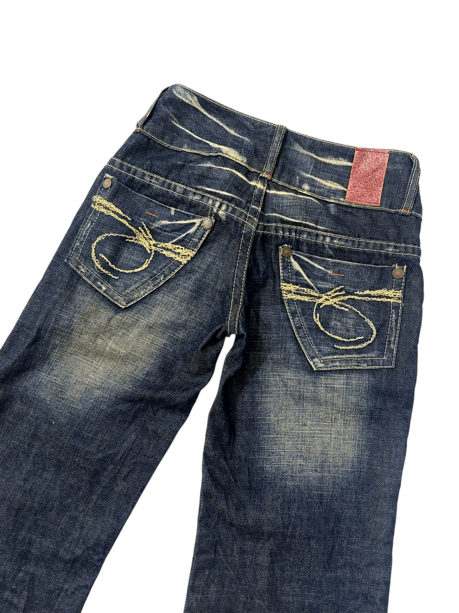 Vintage Red Pepper Punk Bootcut Unisex Low Rise Denim Size 26" / US 2 / IT 38 - 11 Thumbnail