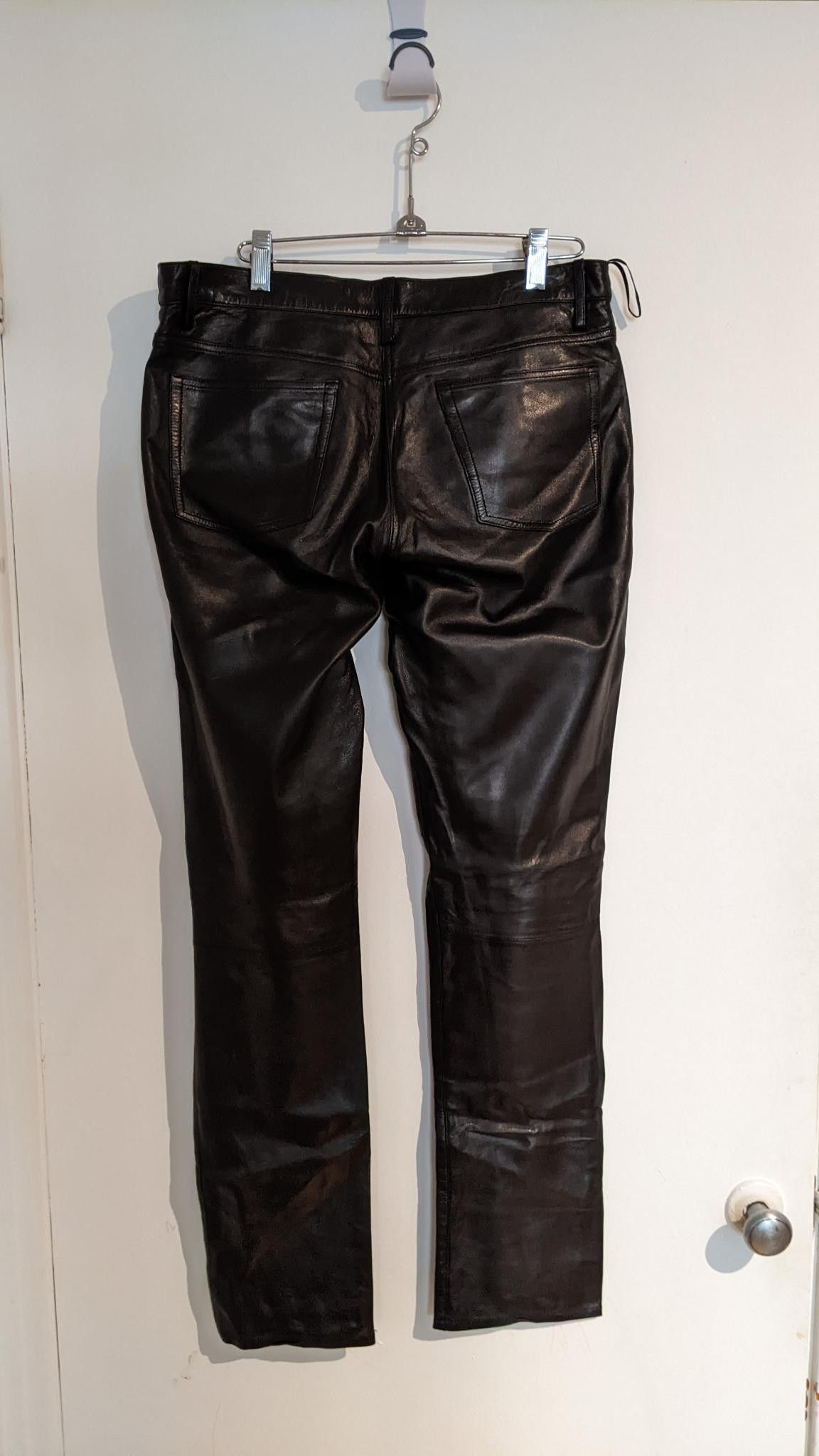 Dries Van Noten Leather pants Size 26" / US 2 / IT 38 - 2 Thumbnail