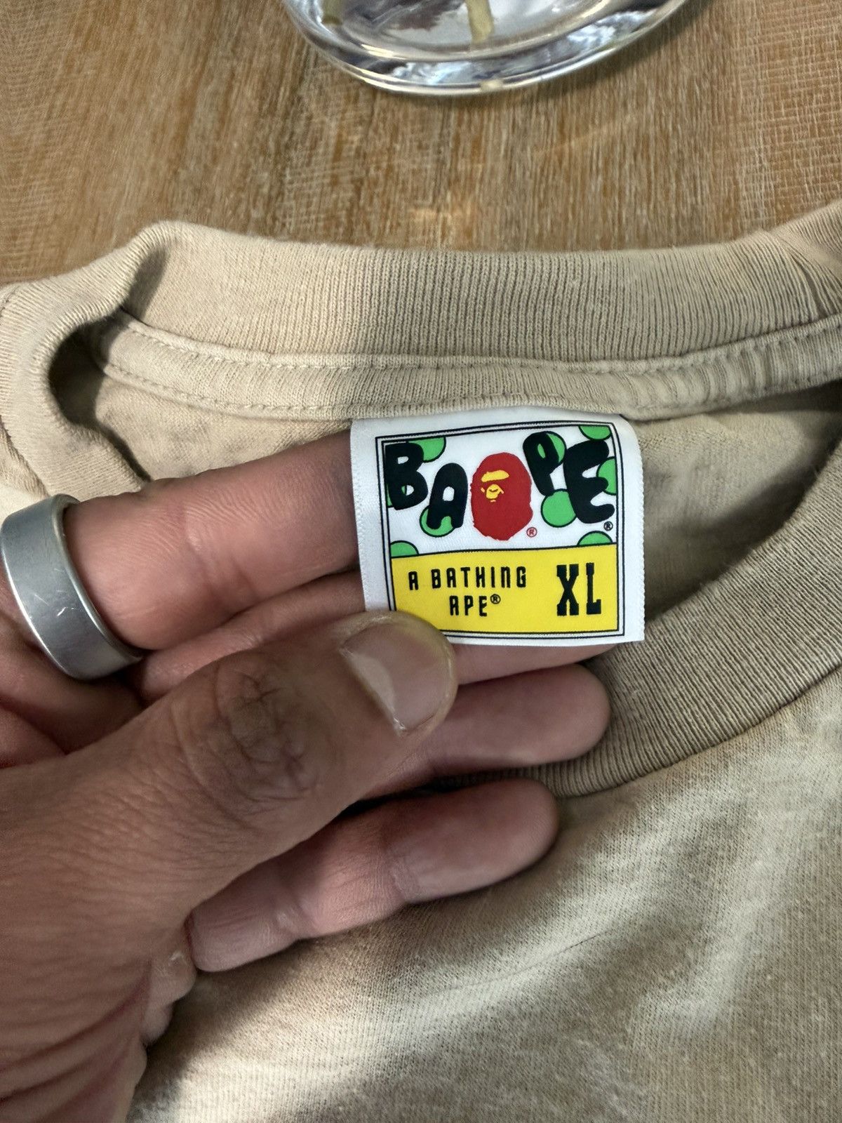 Bape Bape Beige Shirt Size US XL / EU 56 / 4 - 2 Thumbnail