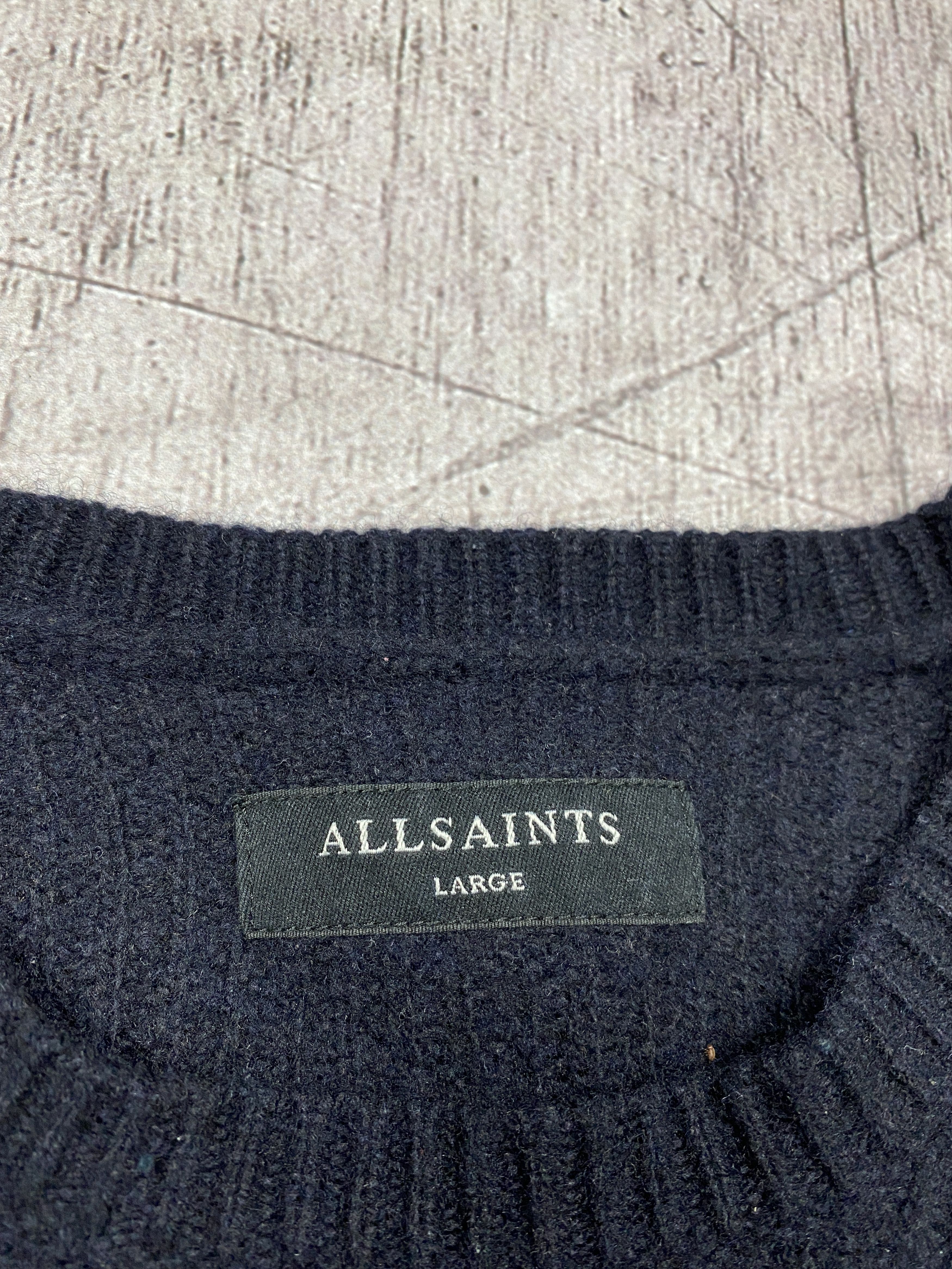 Allsaints × Vintage Allsaints Lymore Vintage Crew Neck Wool Knit Sweater y2k Size US L / EU 52-54 / 3 - 5 Thumbnail