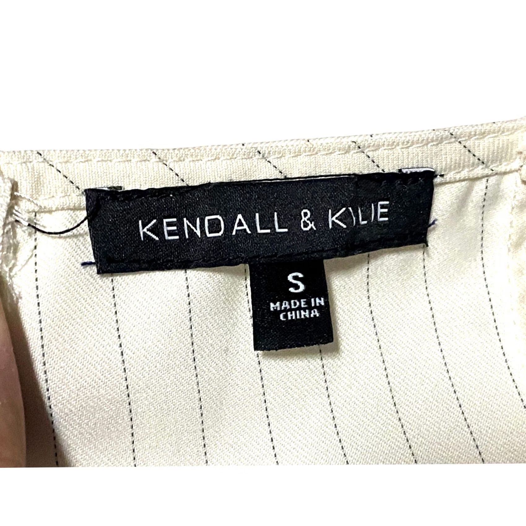 Vintage Kendall & Kylie Cropped Hook And Eye Corset S Neutral Striped Coquette Feminine Sexy Y2K Shirt Women Sleeveless Hook & Eye Closure Size S / US 4 / IT 40 - 6 Thumbnail