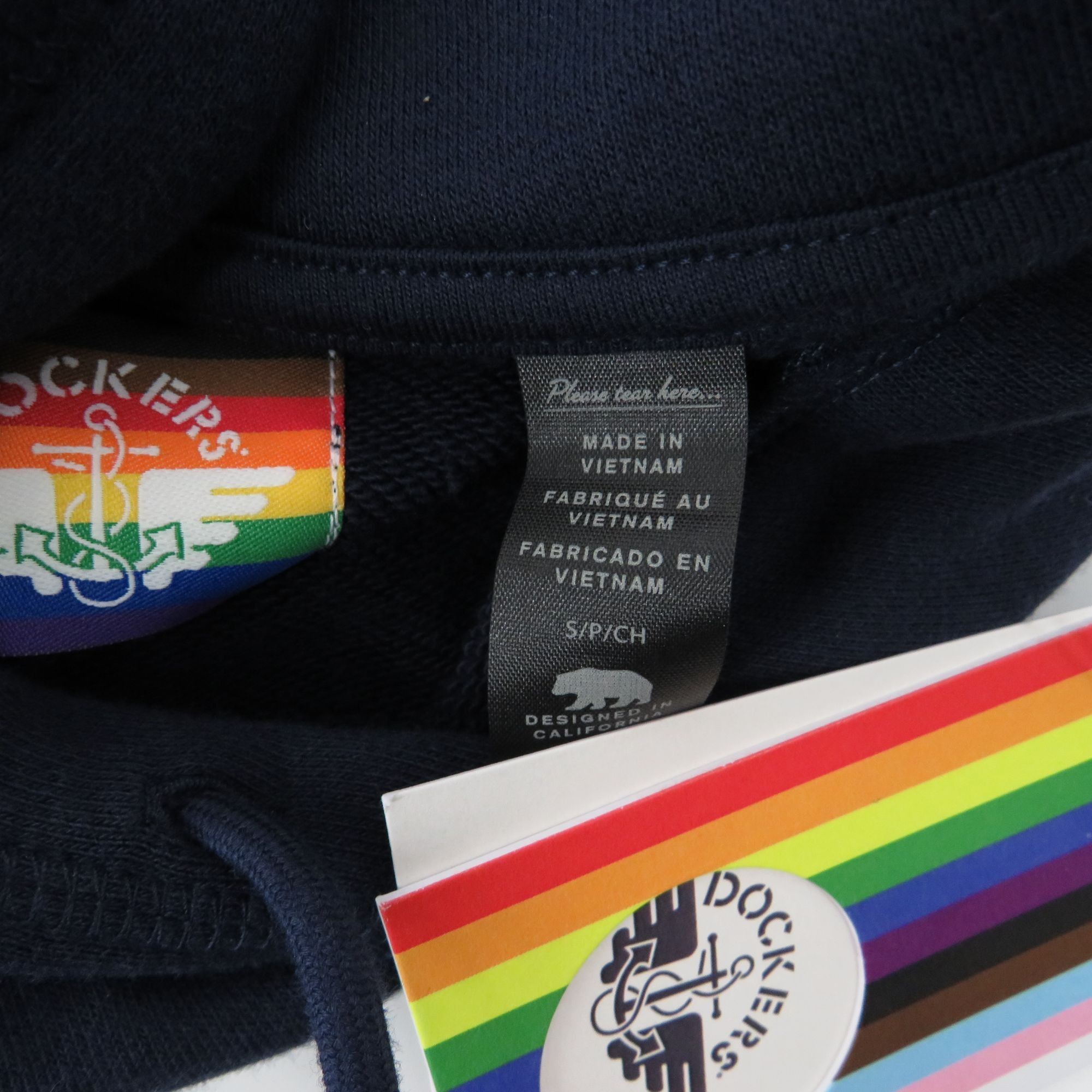 Other Dockers Pride Navy Graphic Hoodie Small Unisex NWT $70 Size US S / EU 44-46 / 1 - 4 Thumbnail