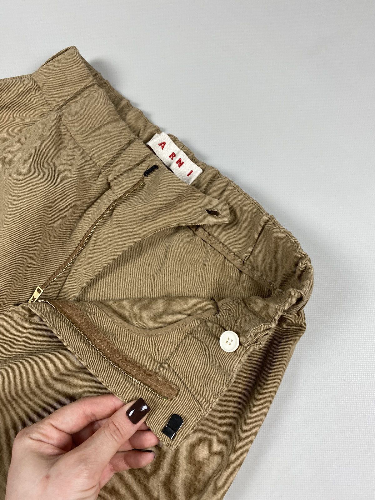 Marni Marni Comessa ladies cotton / linen cropped pants trousers Size 27" / US 4 / IT 40 - 11 Thumbnail