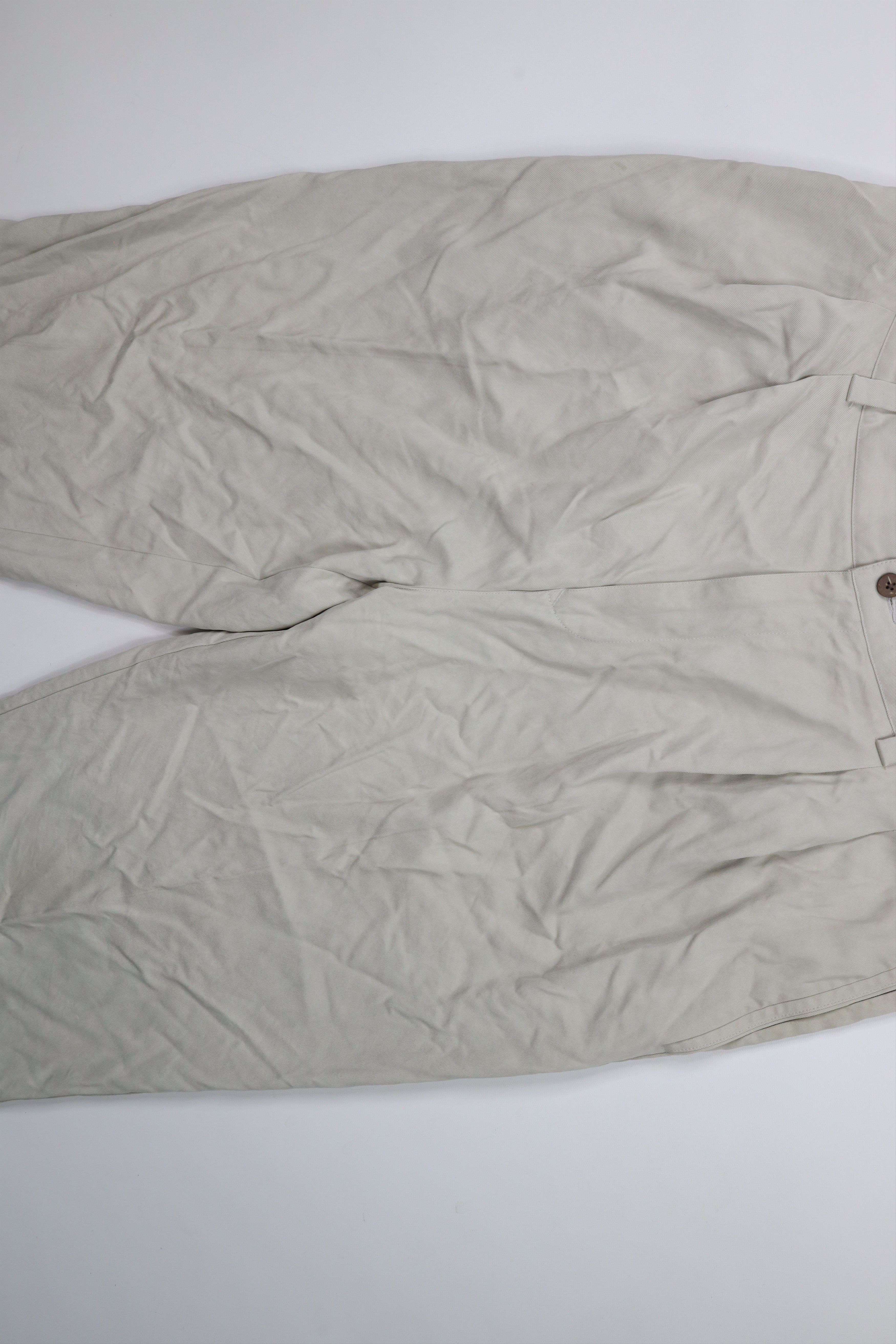 Tommy Bahama × Vintage Vintage 90s Tommy Bahama Silk Wide Leg Chino Pants Beige Size US 38 / EU 54 - 7 Thumbnail