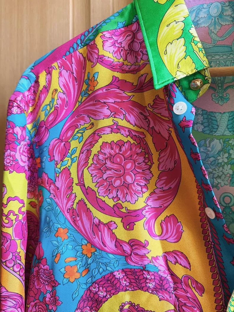Versace Versace Main line baroque print shirt Size US XXS / EU 40 - 2 Thumbnail
