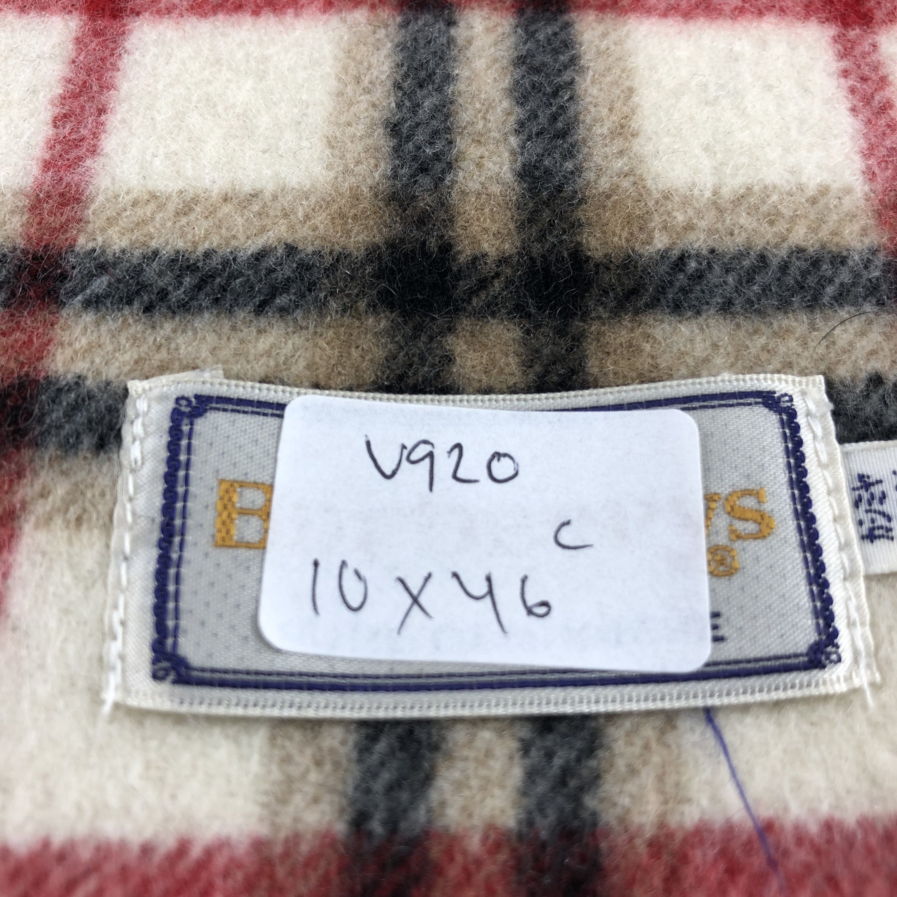 Burberry Burberrys Nova Check Cream Scarf Muffler Cashmere V920 Size ONE SIZE - 5 Thumbnail