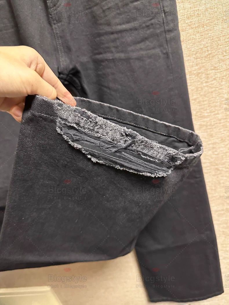 Balenciaga Balenciaga size S Worn Distressed Pants Micro-Flare Jeans Size US 27 - 2 Thumbnail
