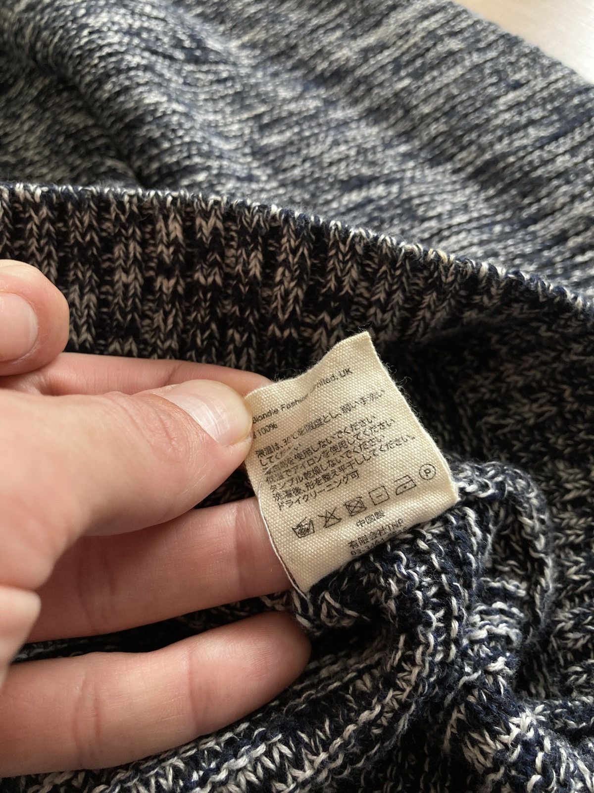 Folk Vintage Folk Mixed Yarn Knit Cotton Sweater Japanese Style Size US L / EU 52-54 / 3 - 9 Thumbnail