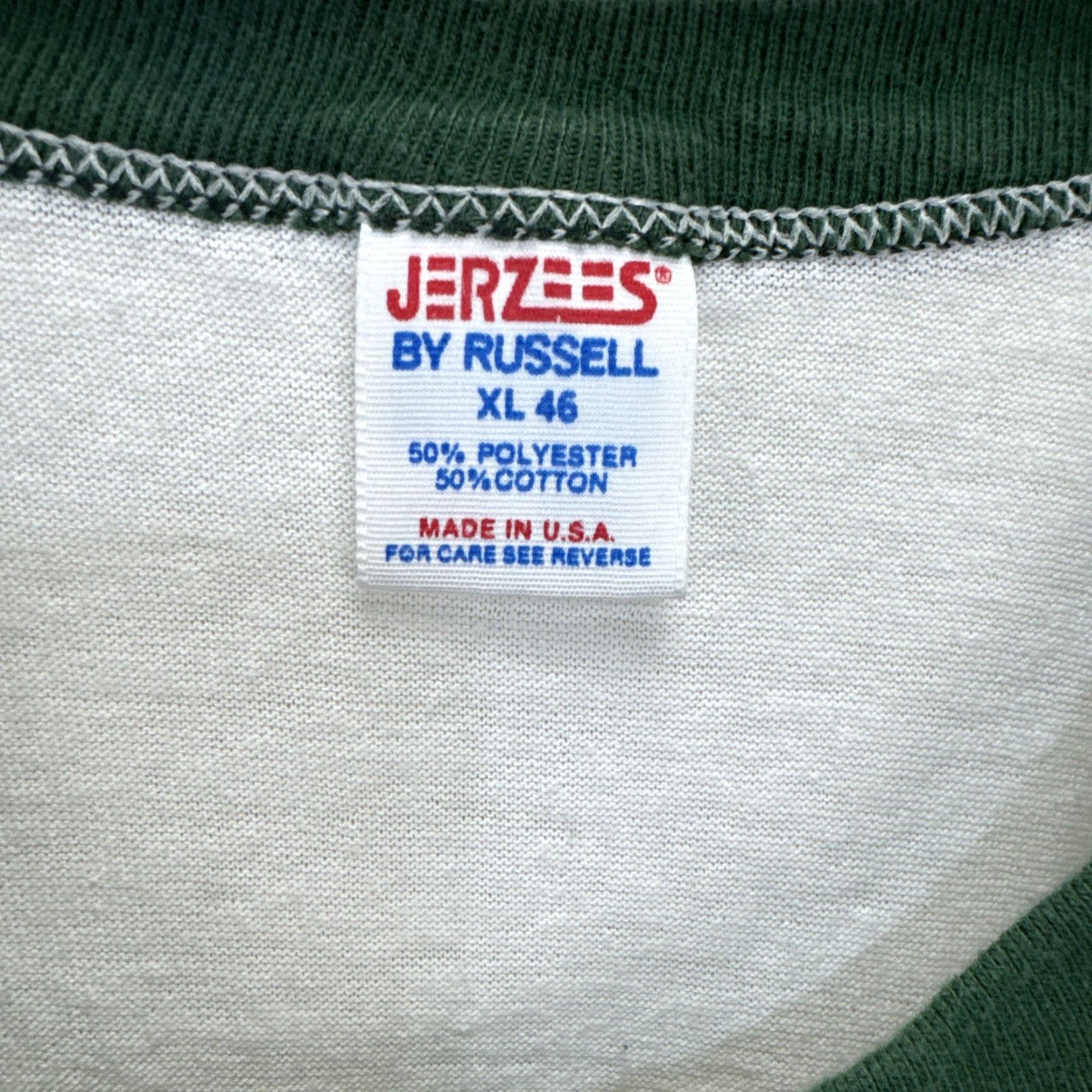 Jerzees VINTAGE Jerzees T-Shirt XL White Leprechaun Rainbow 80s Pot Of Gold Graphic Print Crew Neck Short Sleeve Men Mens Size US XL / EU 56 / 4 - 4 Thumbnail