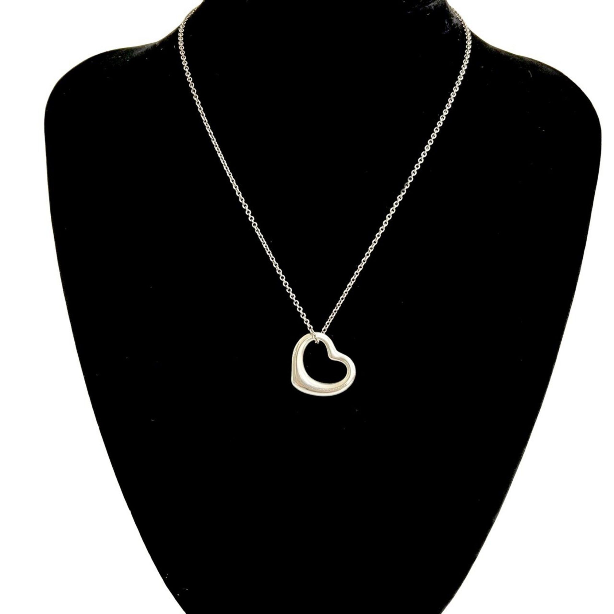 Tiffany & Co. TIFFANY & Co. Tiffany Open Heart Necklace, 925 Sterling Silver, Pendant, 05322 Size ONE SIZE - 1 Thumbnail