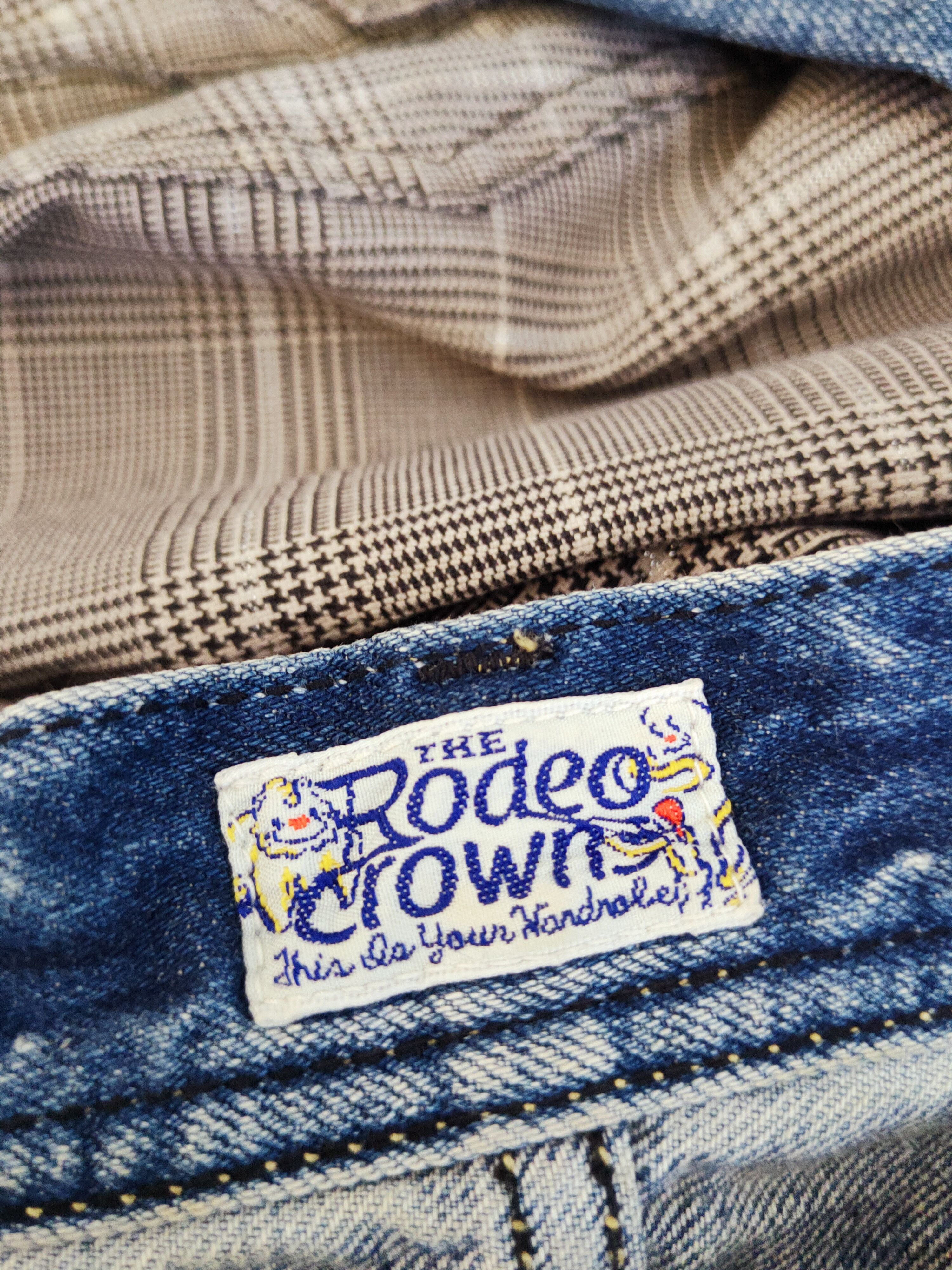 Japanese Brand × Vintage Super Rare 💥Rodeo Crowns Blue Distressed Ripped Jeans Size 30" / US 8 / IT 44 - 18 Thumbnail