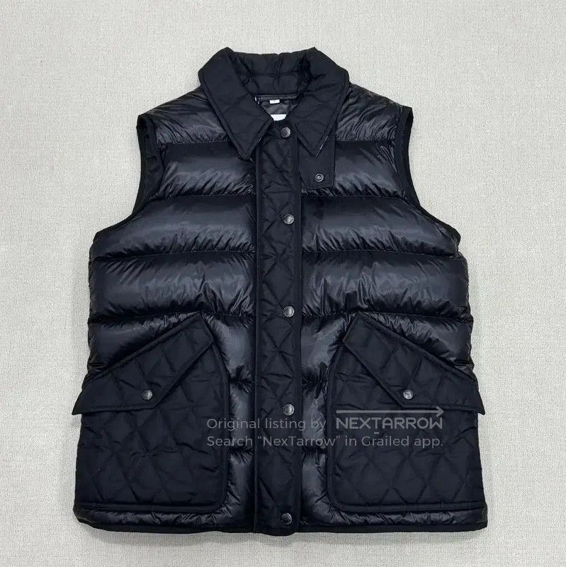 Burberry Burberry Men's Black Short Quilted Down Vest. Size US M / EU 48-50 / 2 - 2 Thumbnail