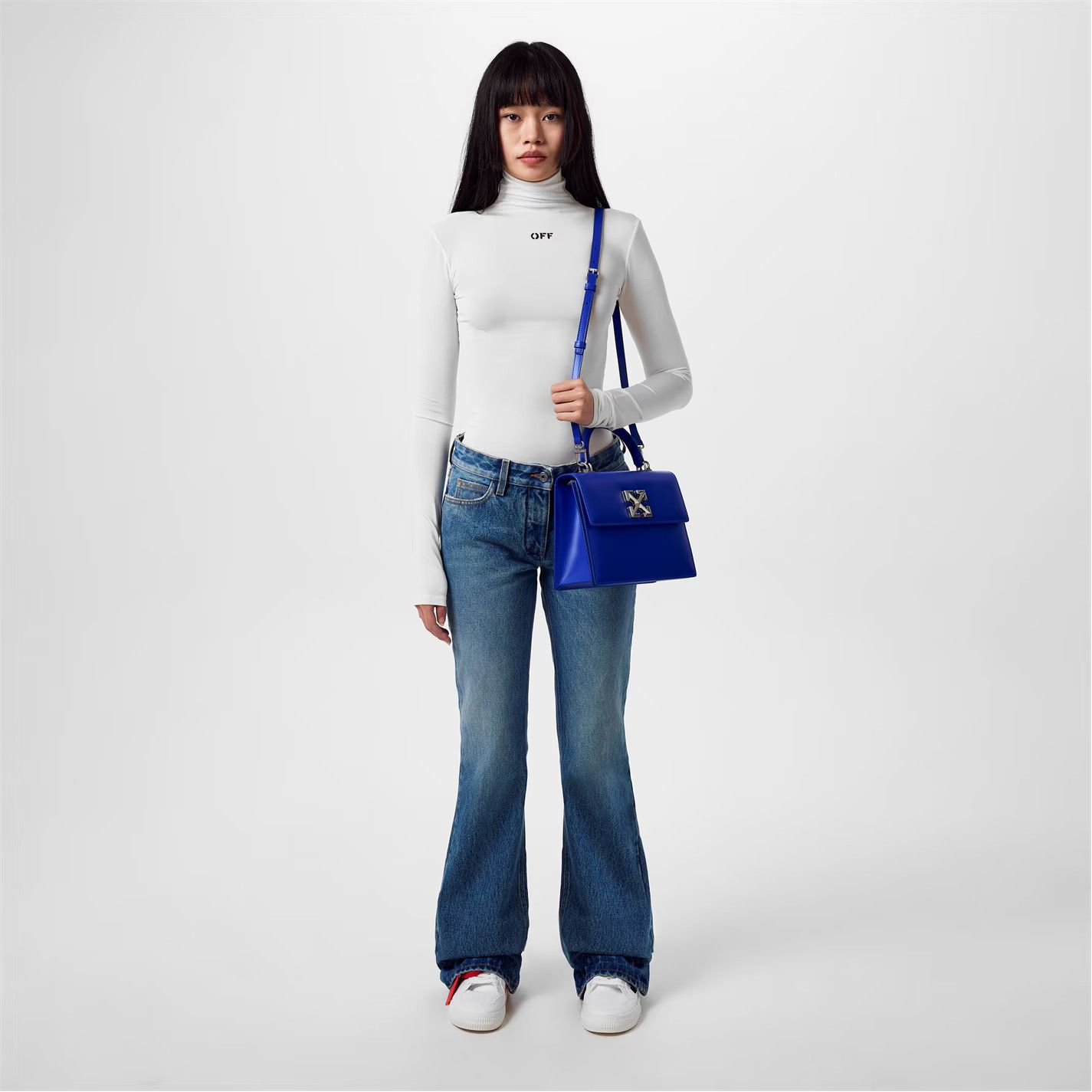 Off-White o1g2r1mq1224 Size: OS / Jitney 2.8 Top Handle Bag in Blue Size ONE SIZE - 5 Thumbnail