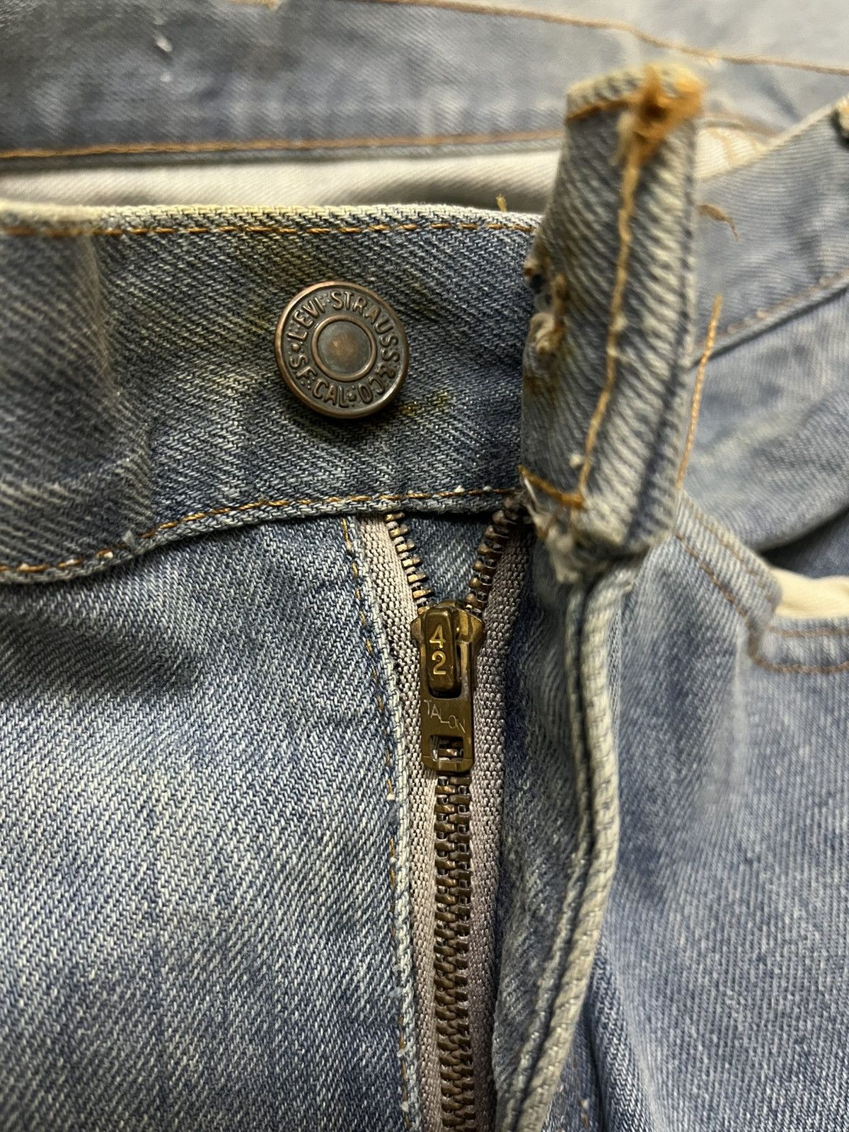 Levi's True vintage 60s levis oren tag 646 bell bottom button #2 Size US 33 - 8 Thumbnail