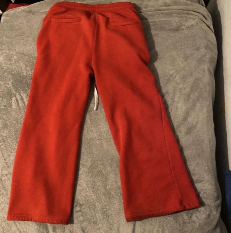 HYPEDEPT ARCHIVE ESSENTIAL WIDELEG BAGGY SWEATPANTS RED Size US 32 / EU 48 - 2 Thumbnail