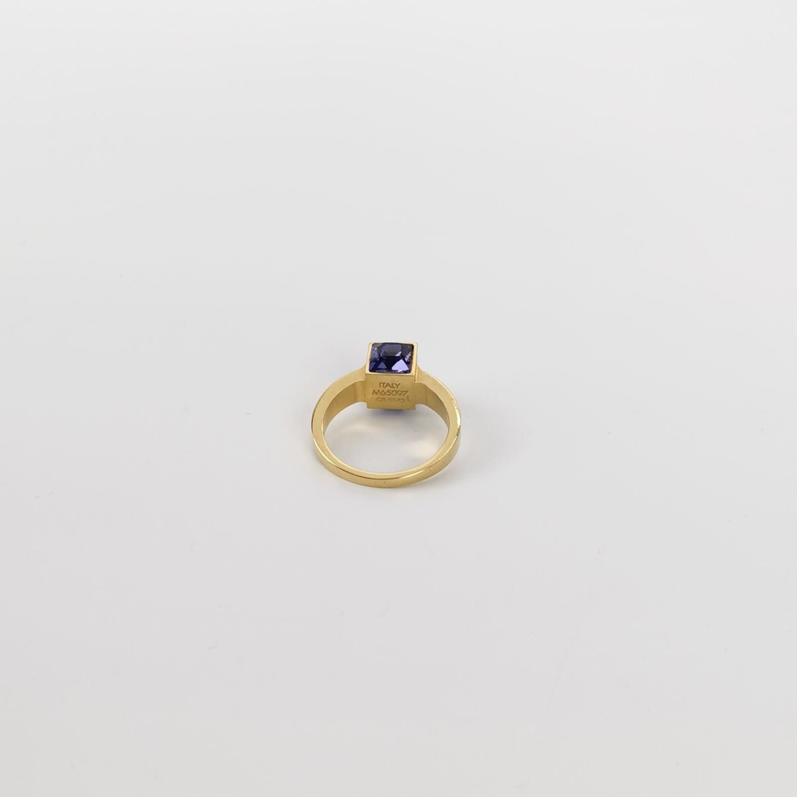 Louis Vuitton Louis Vuitton (LV) Crystal 3D LV Logo Ring Size 14 -z2505 Size ONE SIZE - 3 Thumbnail