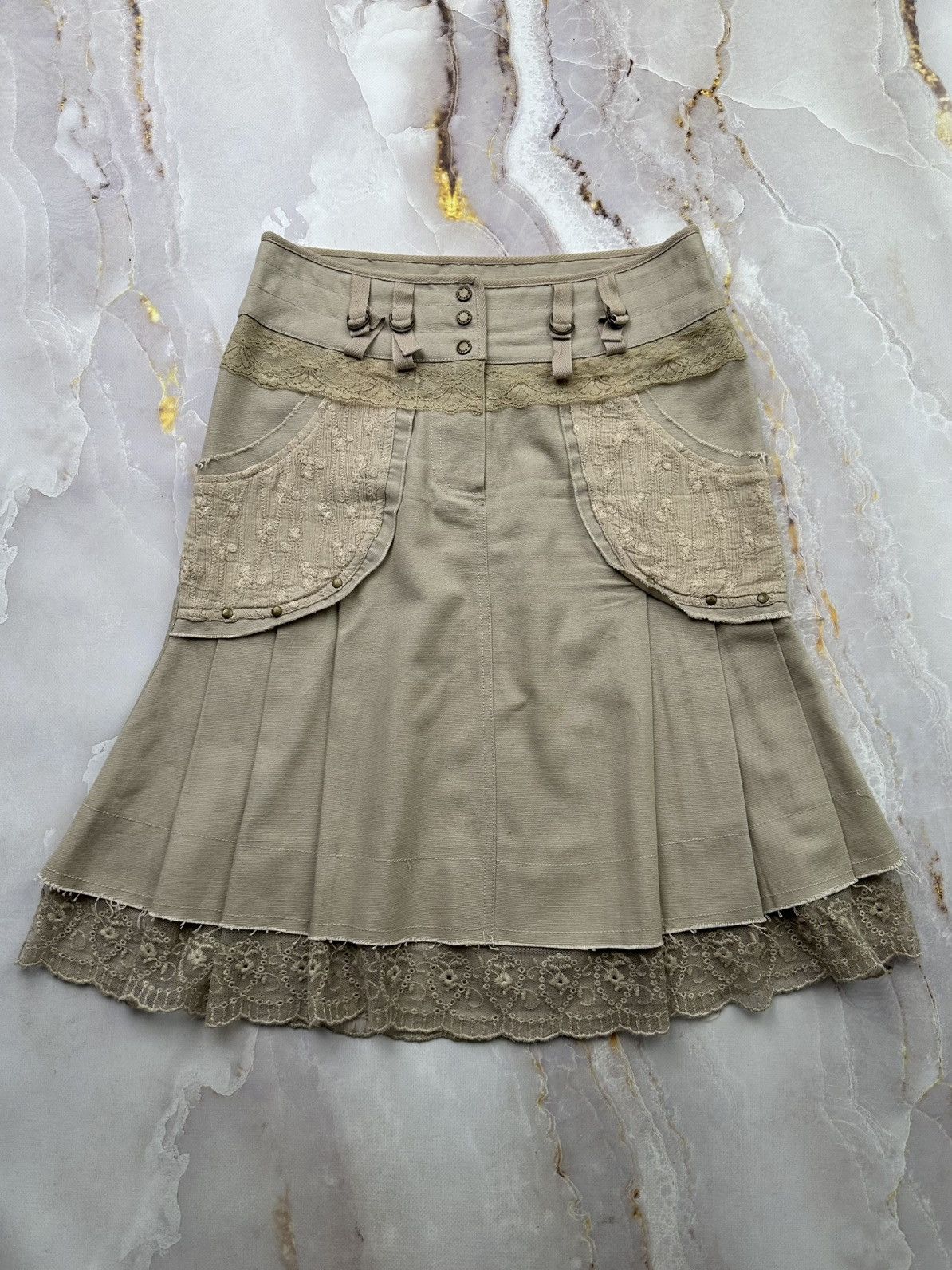 Japanese Brand Vintage Flared Skirt Size 24" / US 00 / IT 34 - 1 Thumbnail