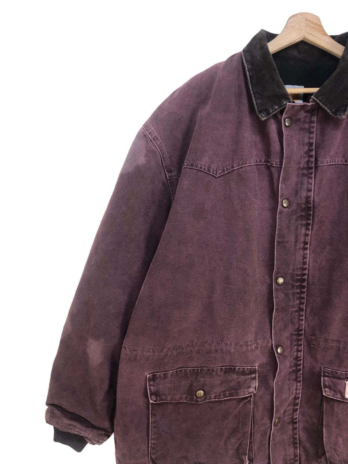 Carhartt 🔥Vintage Carhartt Dark Plum Oversized Jacket Size US XL / EU 56 / 4 - 6 Thumbnail
