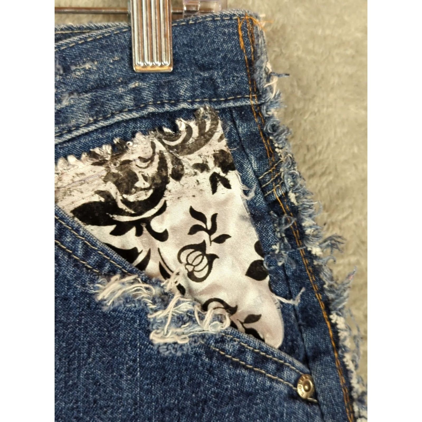 Levi's Levi's Jeans Patchwork Hippe Upcycled Woodstock Multicolor 14P Petites Women Straight Denim J15P? Size 36" / US 14 / IT 50 - 7 Thumbnail