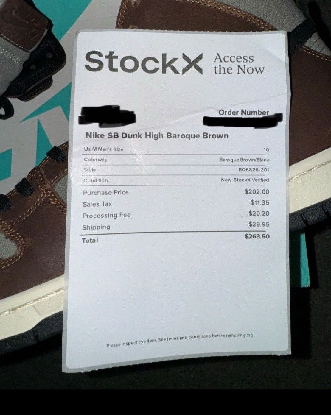 Nike Nike SB Dunk High Baroque Brown - Size 10 men’s (US) Size US 10 / EU 43 - 9 Thumbnail