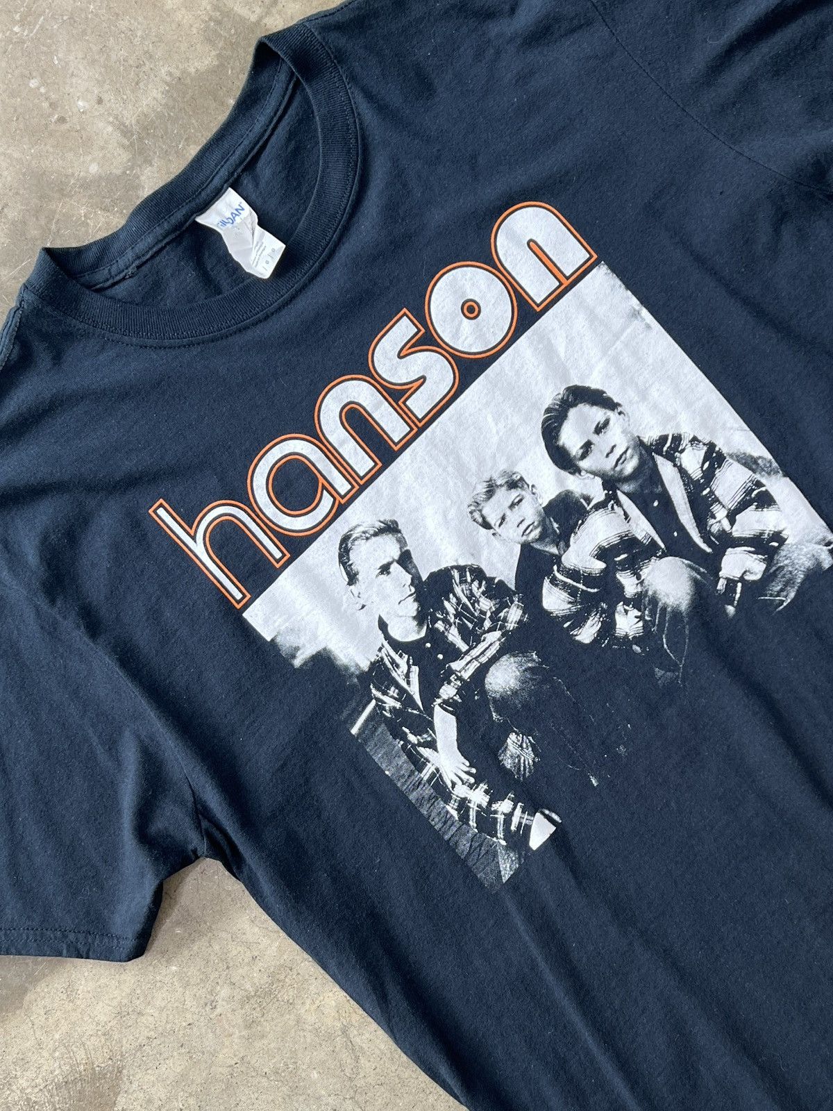 Band Tees × Vintage Vintage 90s Hanson Photo Band Tee Large Size US L / EU 52-54 / 3 - 1 Thumbnail