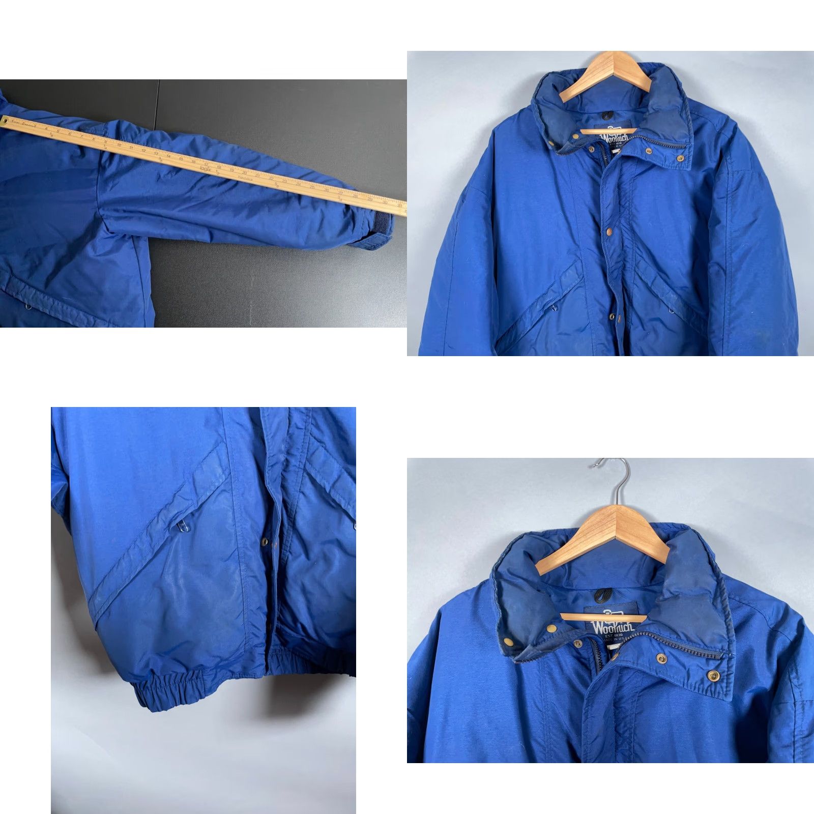 Vintage VINTAGE Woolrich Down Insulated Zip Up Jacket Mens Large Blue Puffer USA Made Bomber Jacket Size US L / EU 52-54 / 3 - 8 Thumbnail