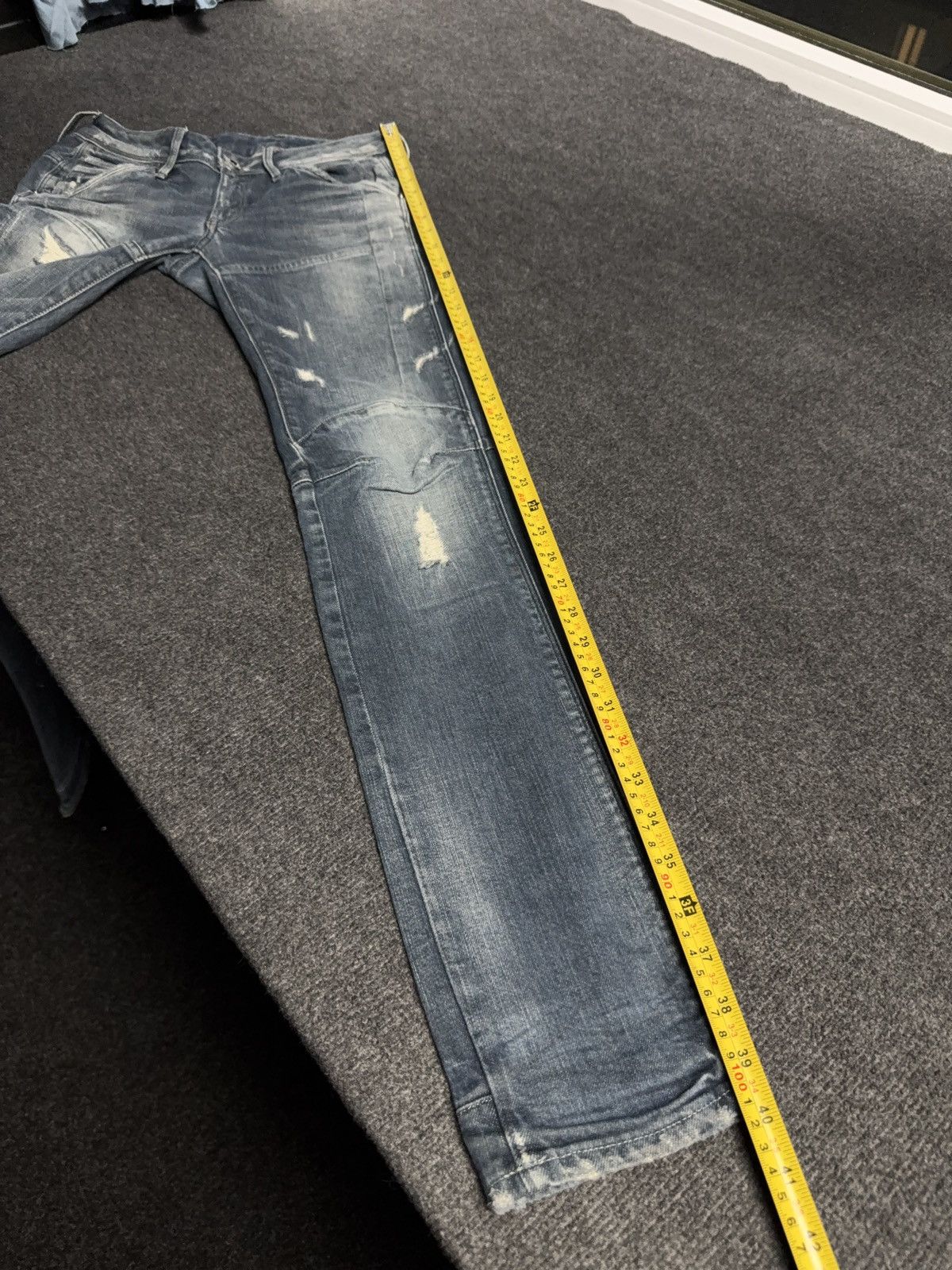 G-Star G-Star RAW Avant Garde Rock Punk 3D Distressed Biker Jeans Size 27" / US 4 / IT 40 - 21 Thumbnail