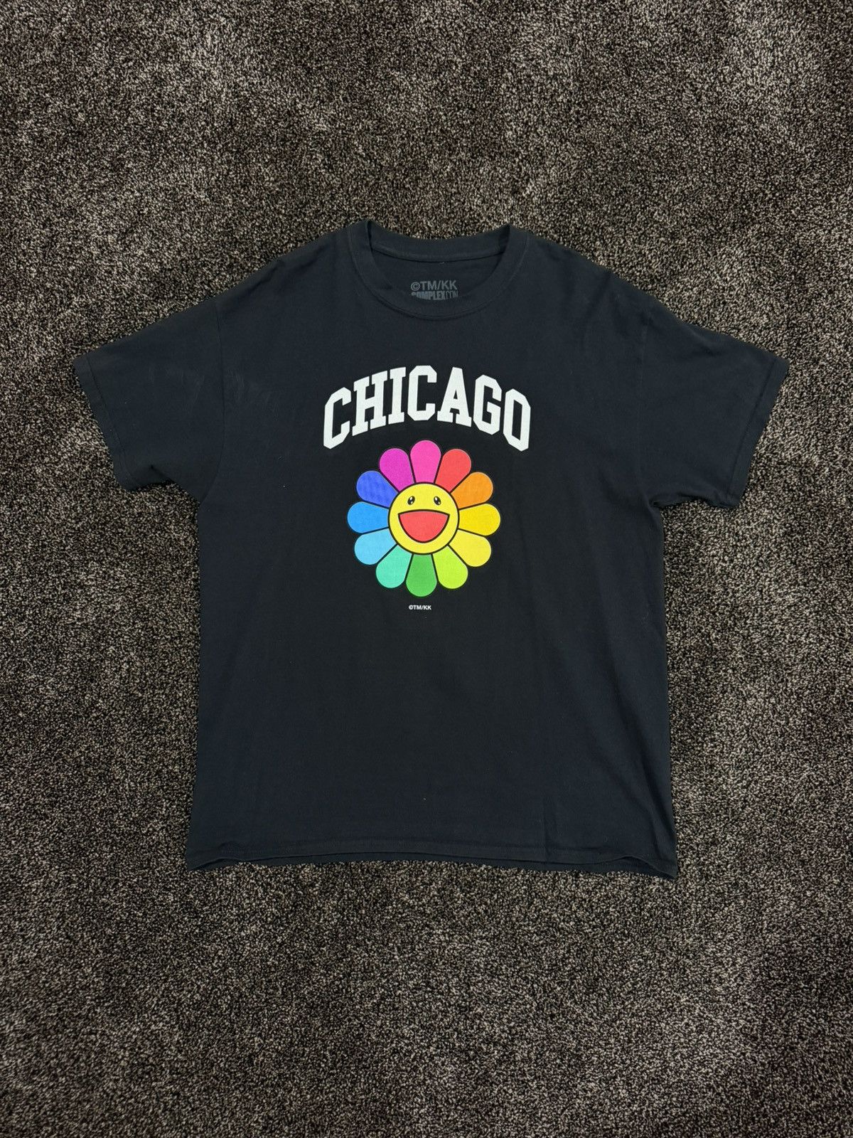 Takashi Murakami Takashi Murakami Chicago Complexcon Flower Black T-Shirt Size US L / EU 52-54 / 3 - 4 Thumbnail