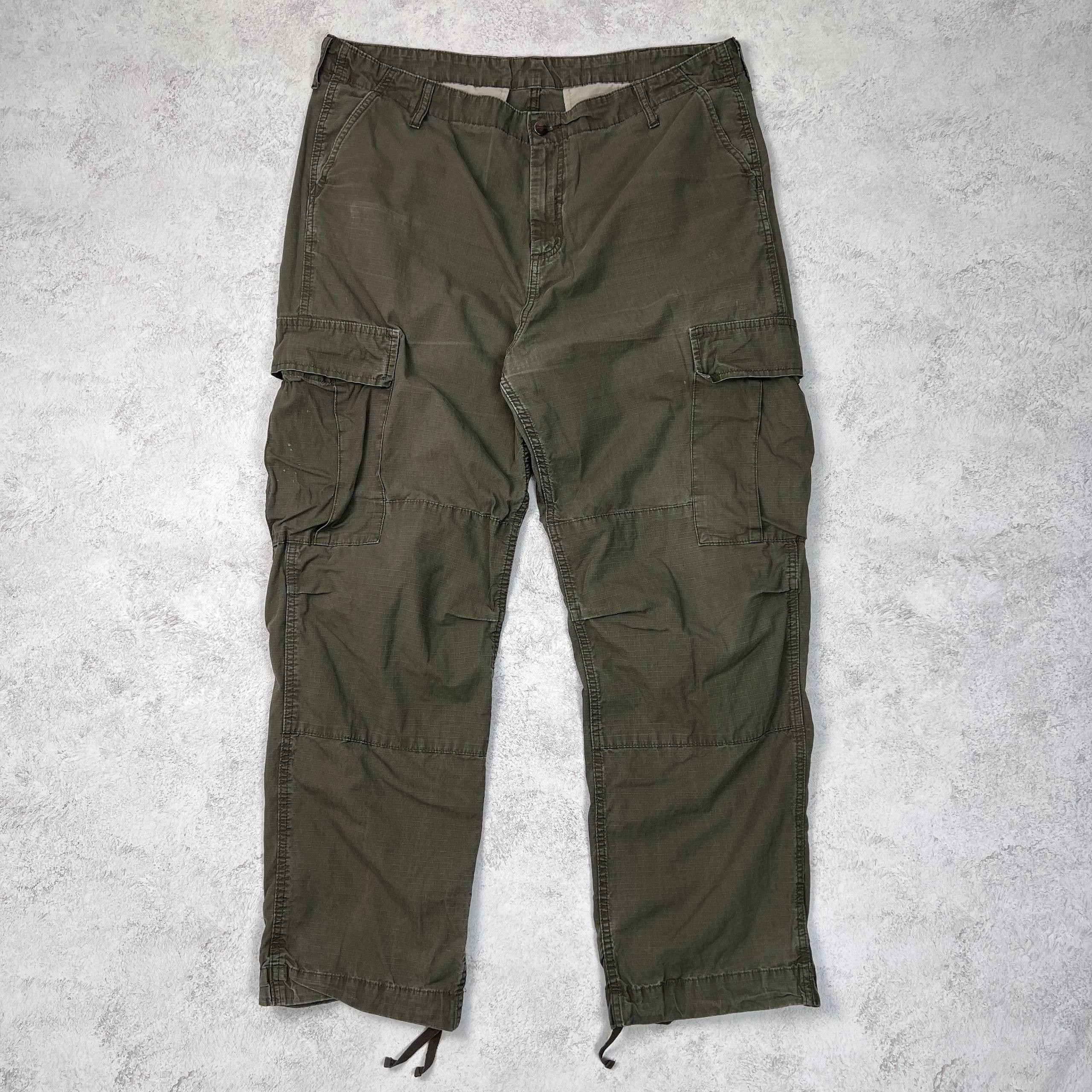 Carhartt Wip Carhartt WIP Regular Cargo Pants Ripstop Olive Green Men's Size US 40 / EU 56 - 1 Thumbnail