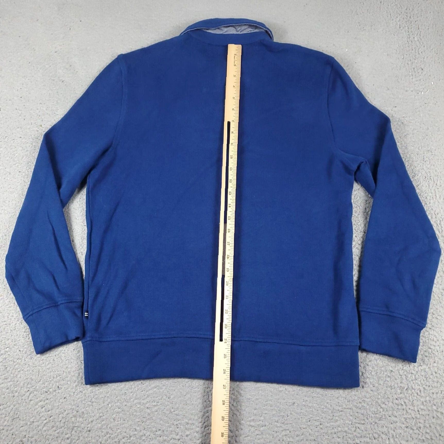 Nautica Nautica Blue Collared Button Pullover Sweater Mens Large Cotton Size US L / EU 52-54 / 3 - 5 Thumbnail