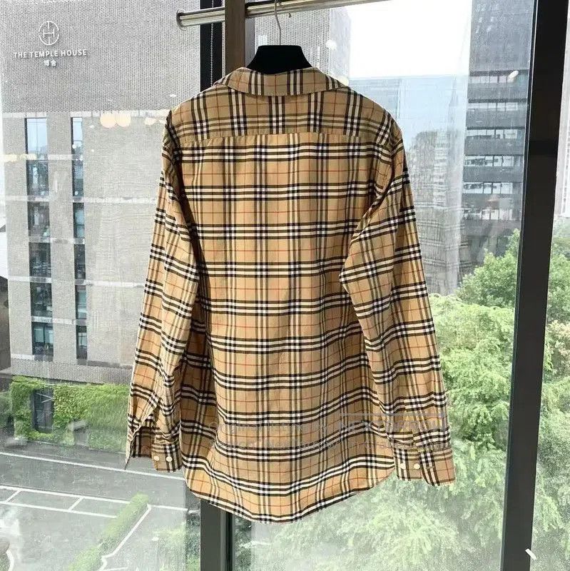Burberry Burberry Multicolor Cotton Long Sleeve Shirt. Size L / US 10 / IT 46 - 2 Thumbnail